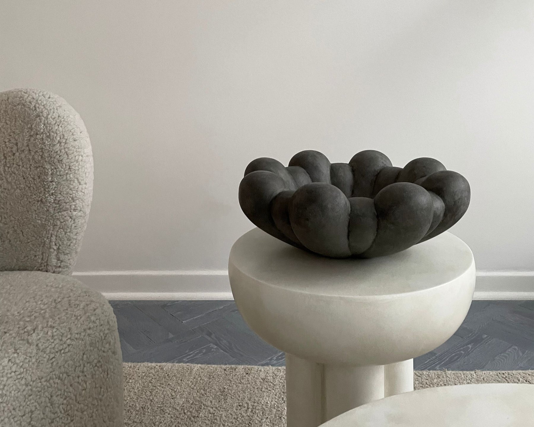 Dark Grey Sculptural Bowl | DSHOP