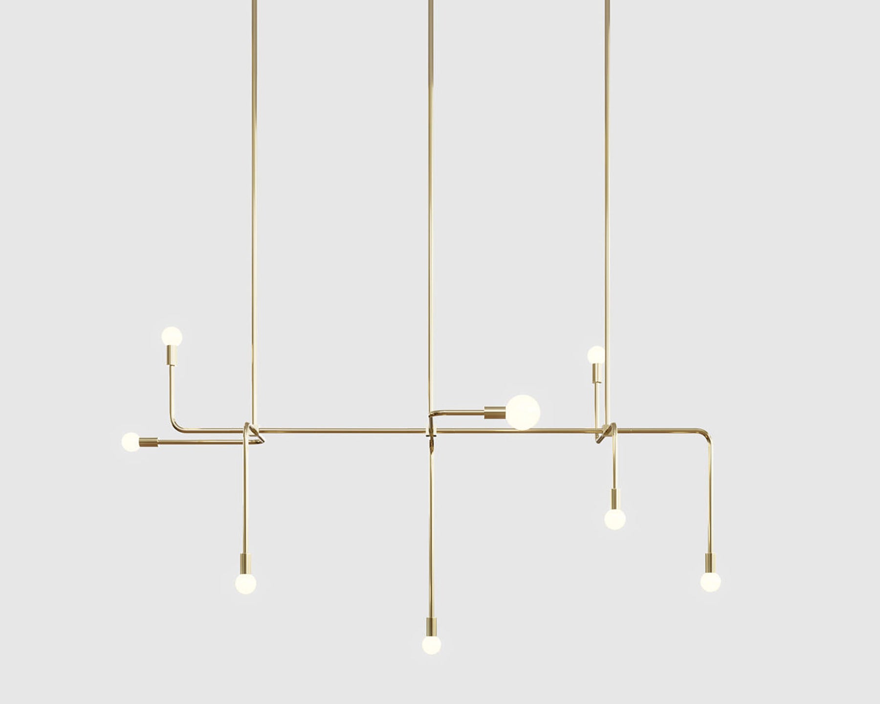 Industrial Brass Chandelier | DSHOP