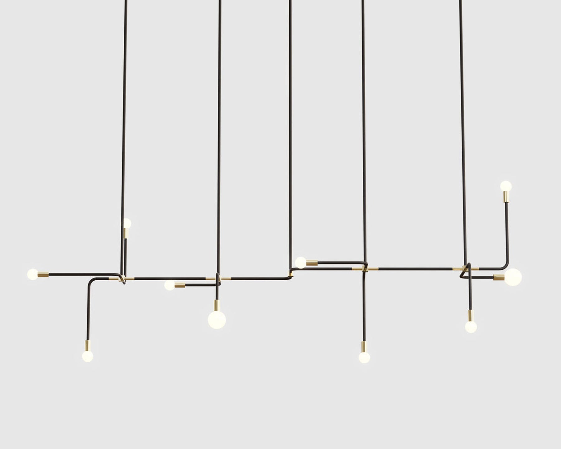 Black & Brass Modern Lighting | DSHOP