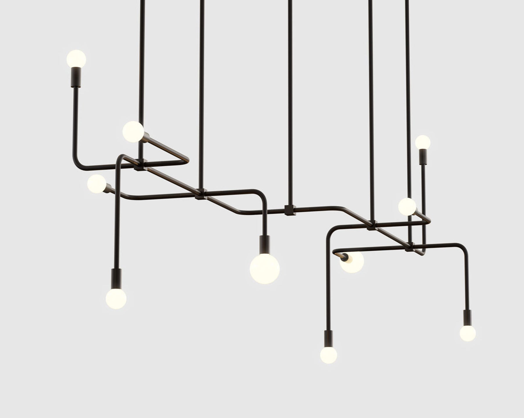 Industrial Black Chandelier | DSHOP