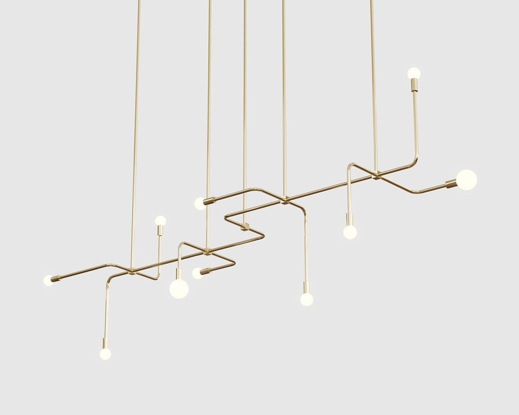 Industrial Brass Chandelier | DSHOP