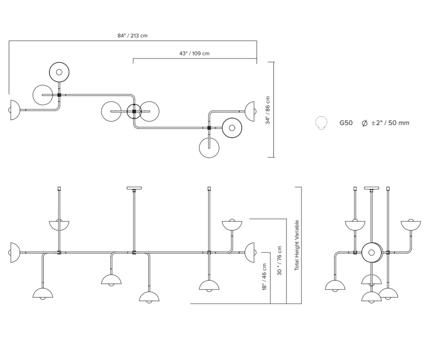 Wide Narrow Light Fixture | DSHOP