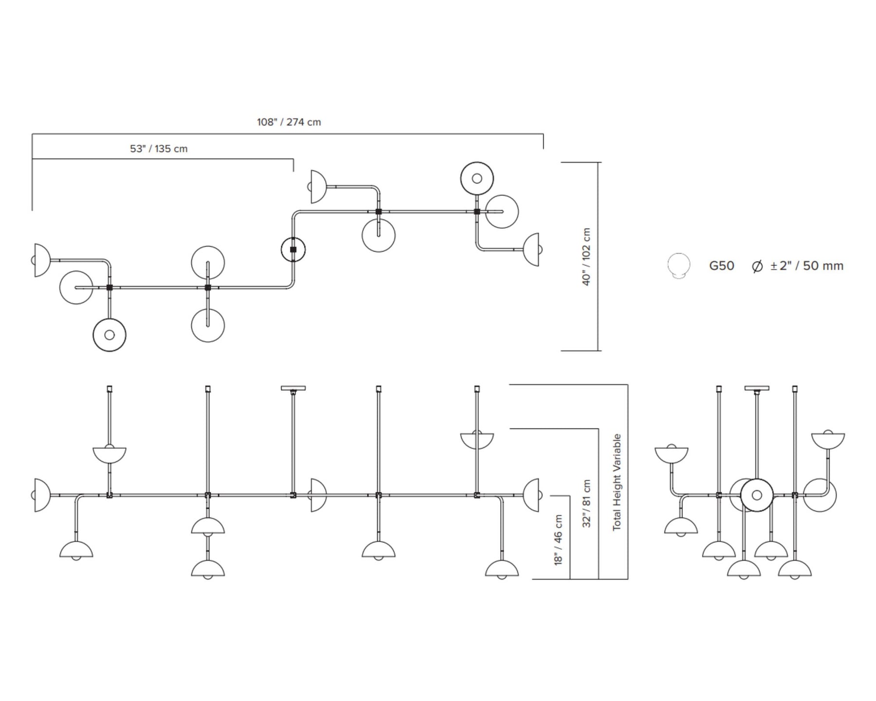 Extra Wide Light Fixtures | DSHOP