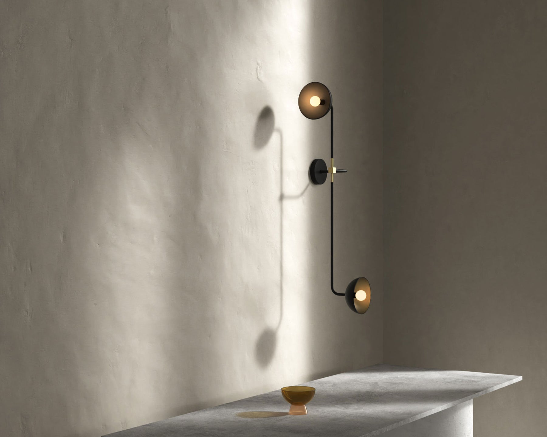 Back & Brass Modern Sconce | DSHOP
