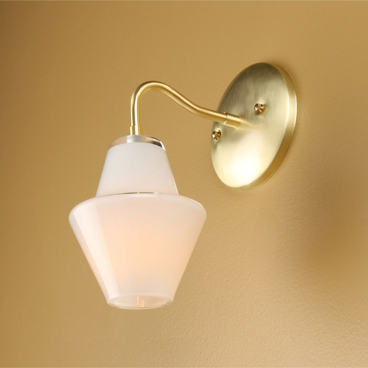 Opal White Glass Sconce