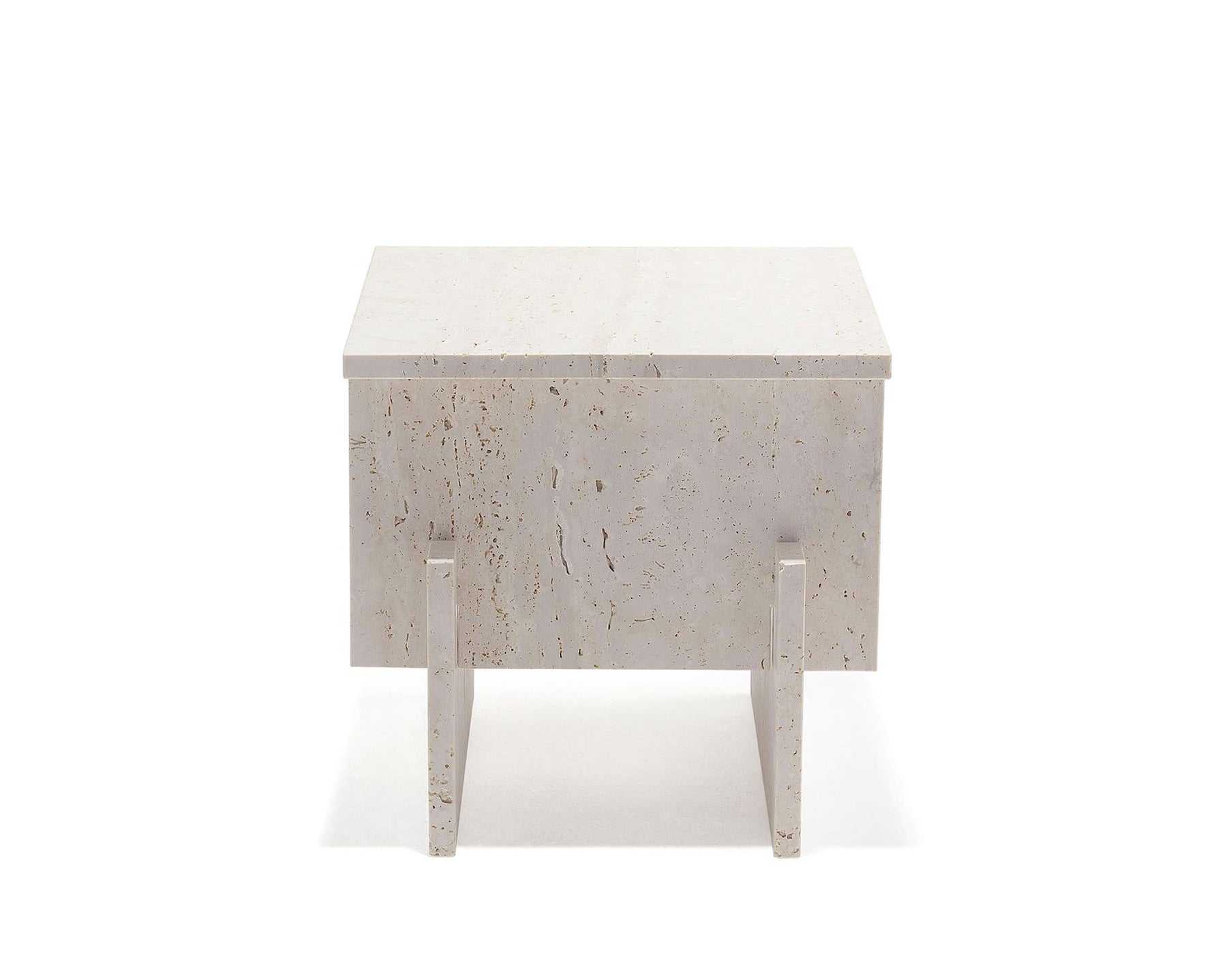 Travertine Accent Table | DSHOP