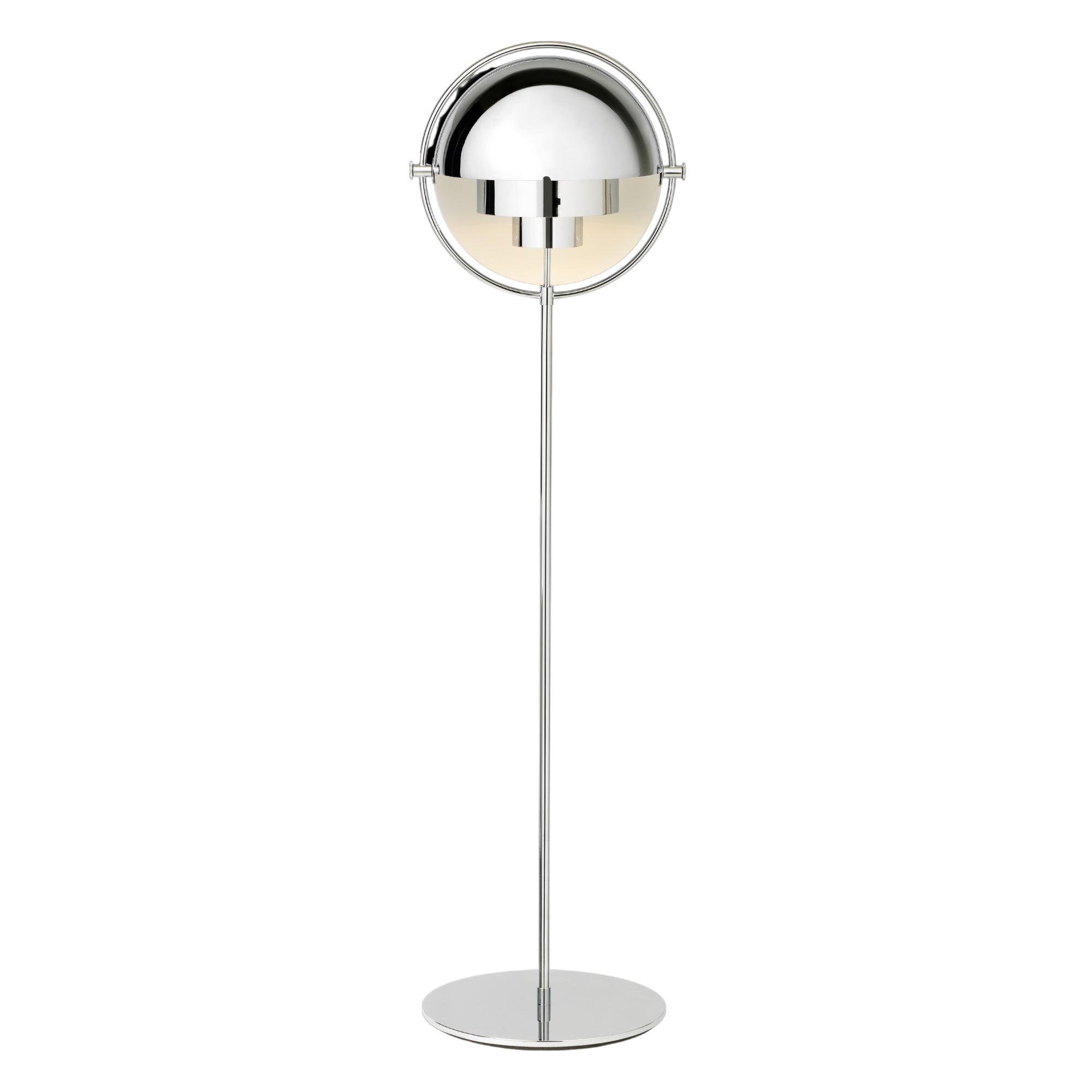 Modern Polished Chrome Spindle Design Floor Lamp Base