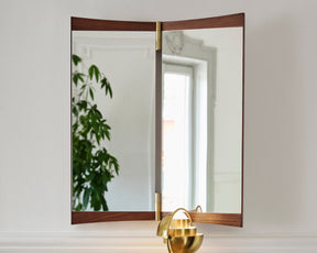 Rectangular Wall Mirror in Walnut | DSHOP