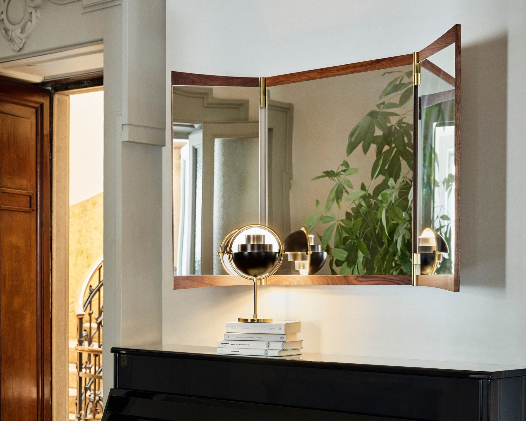 Rectangular Mirror in Walnut | DSHOP