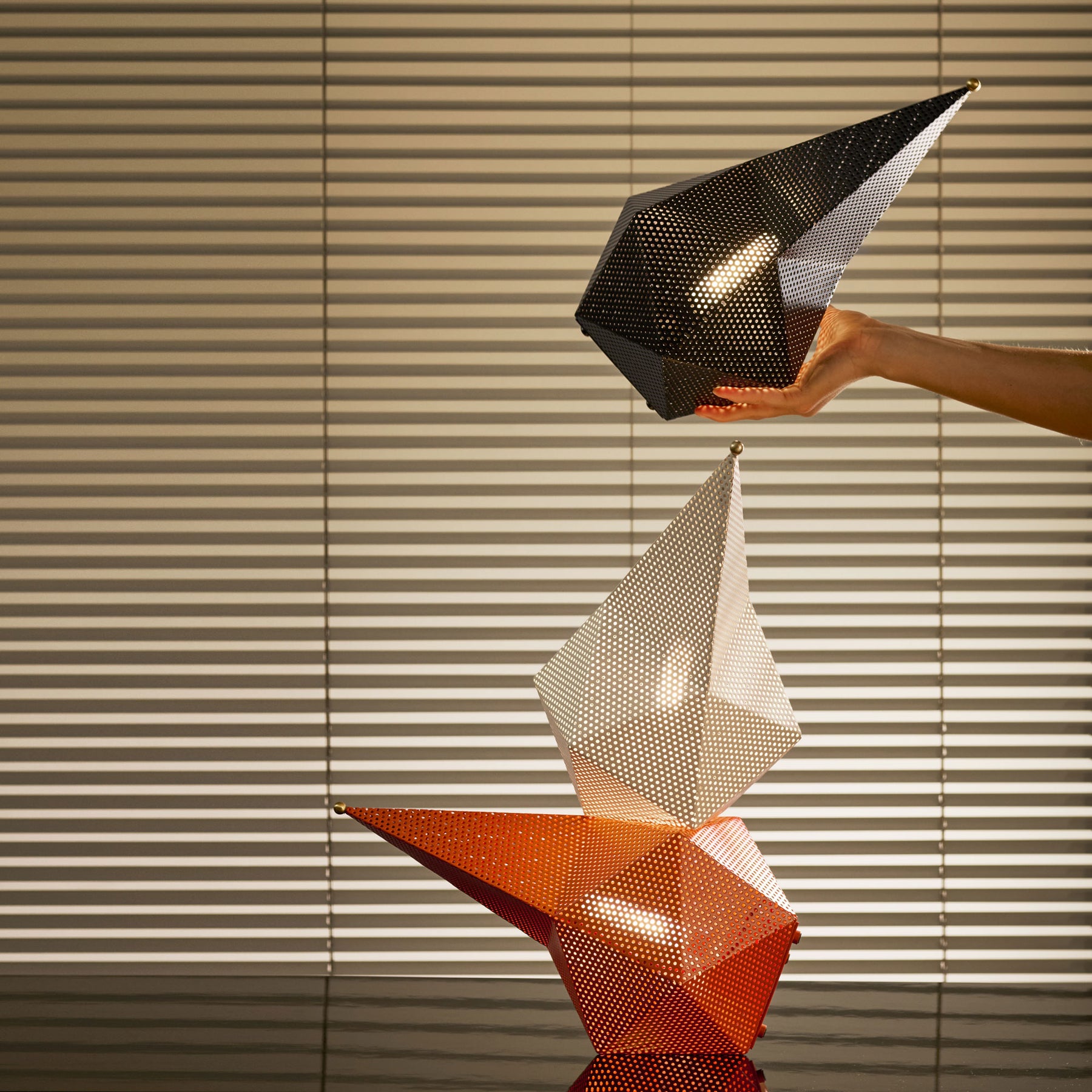 Mathieu Matégot Lamps