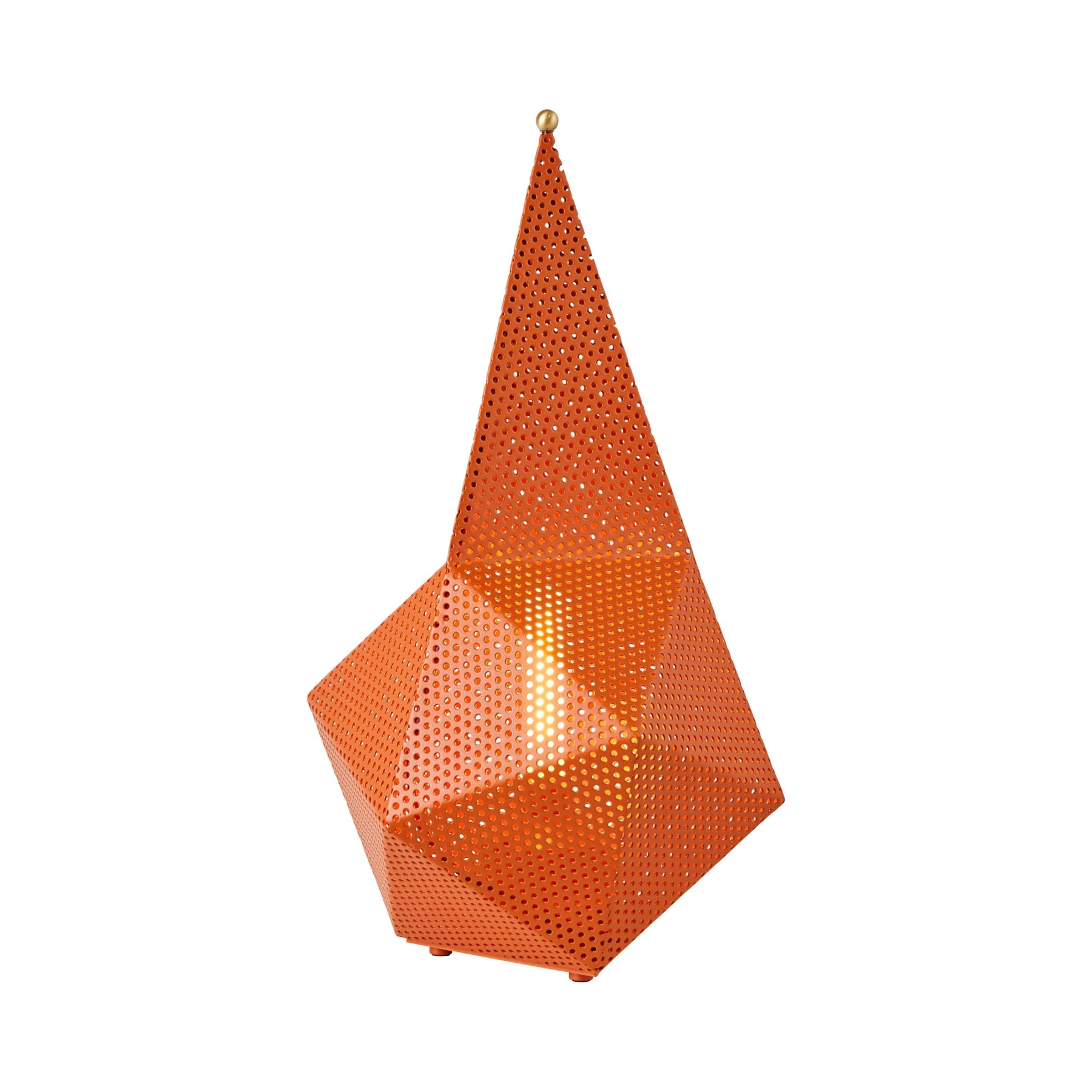 Orange Geometric Lamp