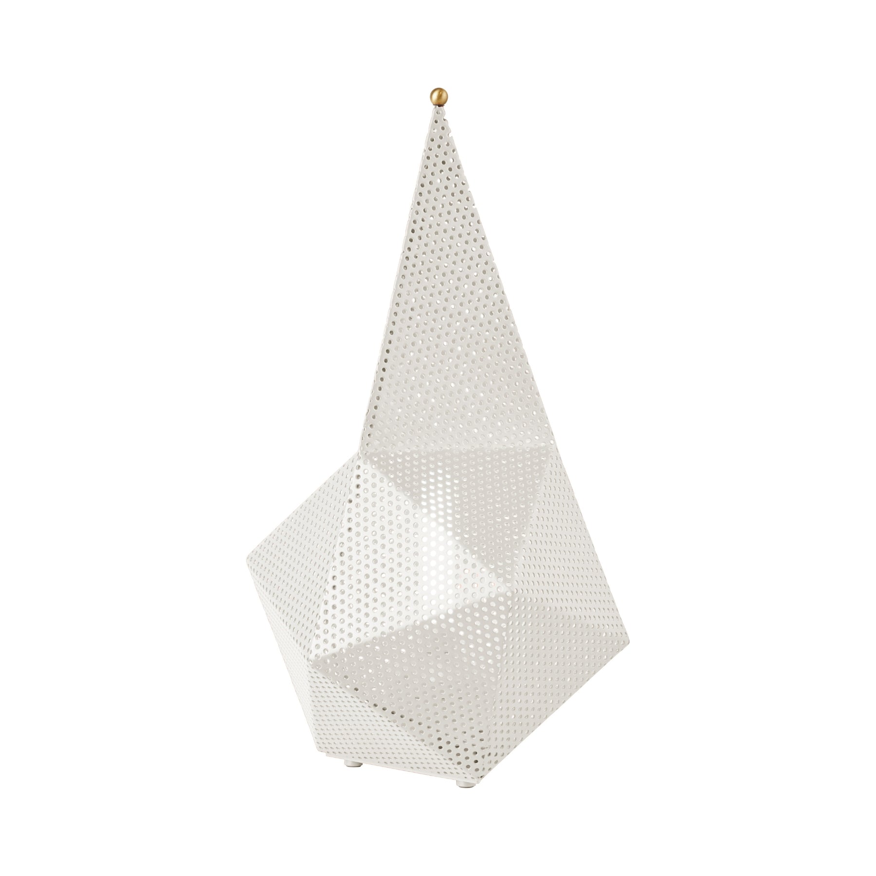 White Geometric Lamp