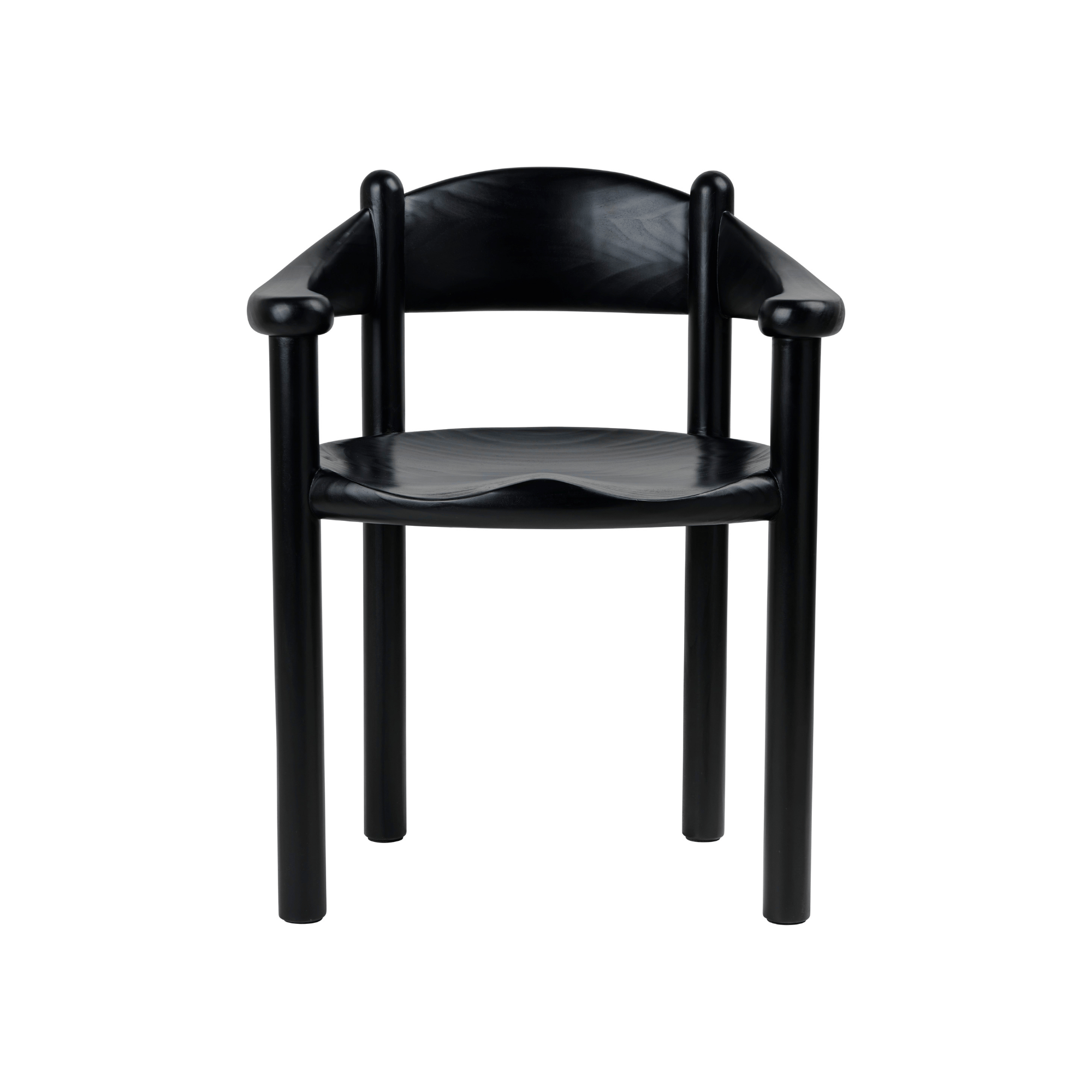 ダイニングチェア Daumiller Dining ArmChair GUBI Black Gubi Daumiller Armchair, Brown/Black Pine by Rainer Daumiller | DSHOP
