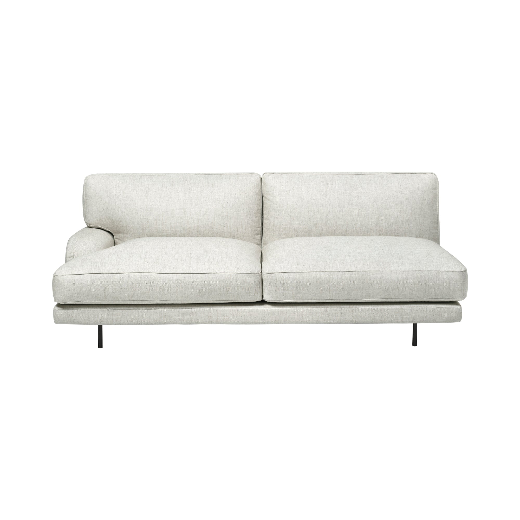 Gubi Flaneur Module - 2 Seater w/ Right Armrest Sofa | DSHOP