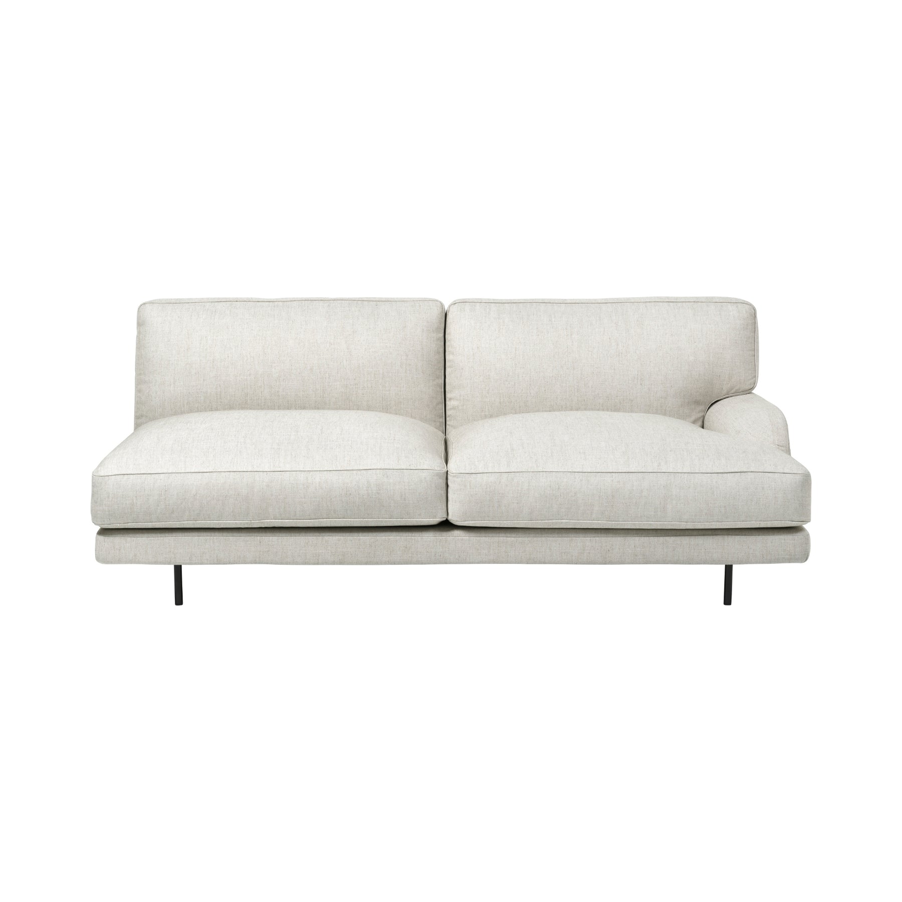 Gubi Flaneur 2 Seater Module with Left Armrest | DSHOP