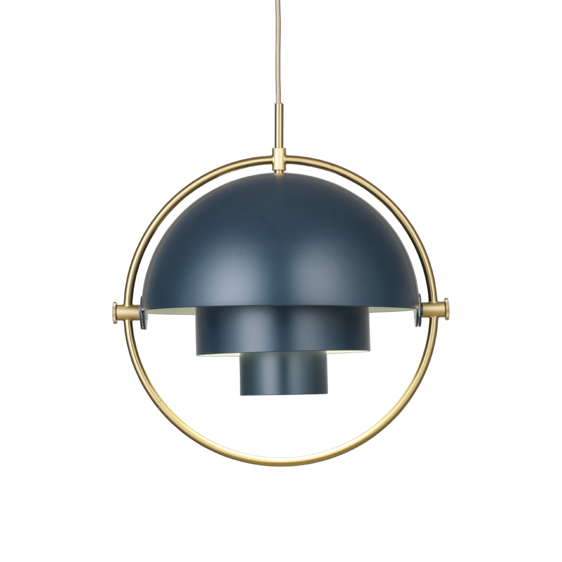 Multi-Light Pendant - Brass / Midnight Blue