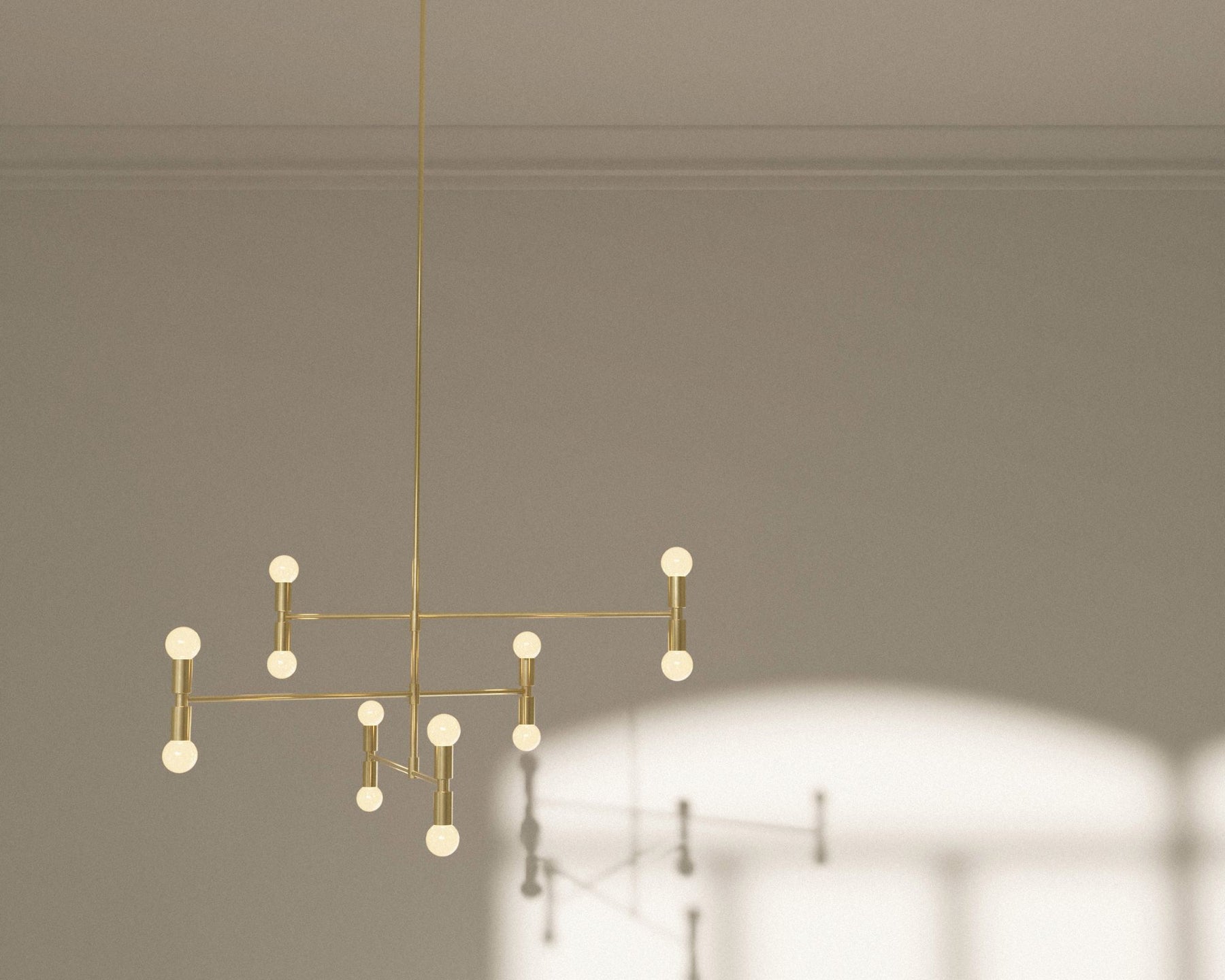 Minimal Brass Chandelier | DSHOP