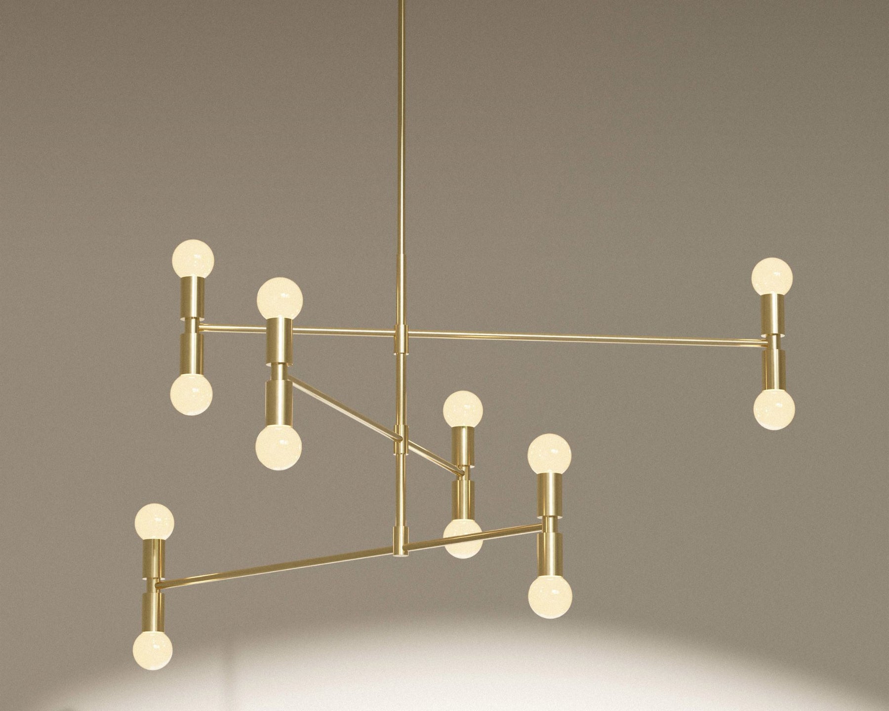 Modern Brass Chandelier | DSHOP