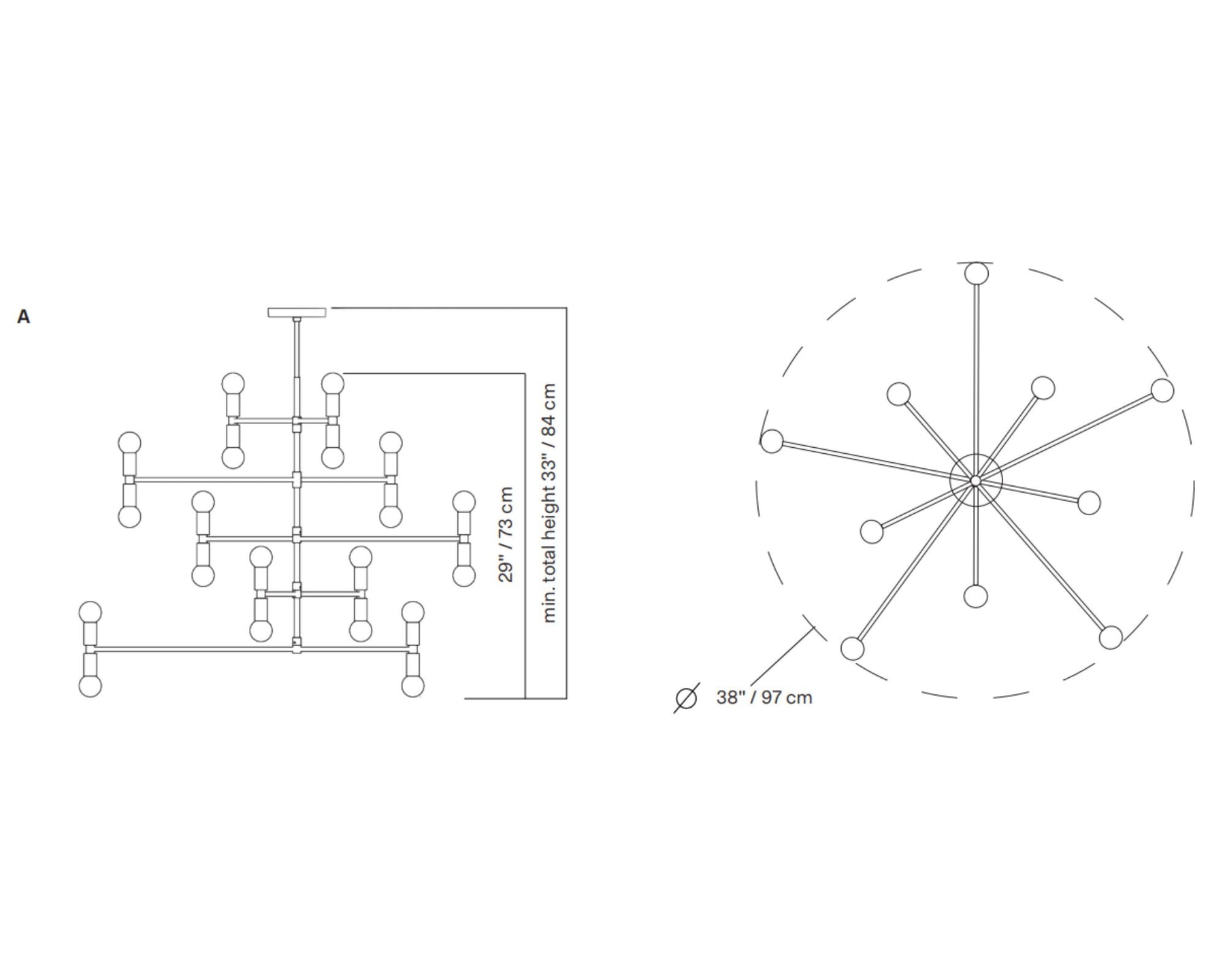 Dot 14 Model A Chandelier | DSHOP