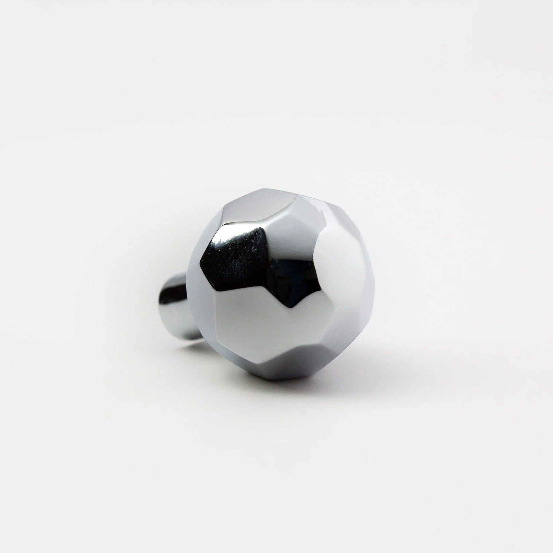 Facet-02 Knob - Polished Chrome