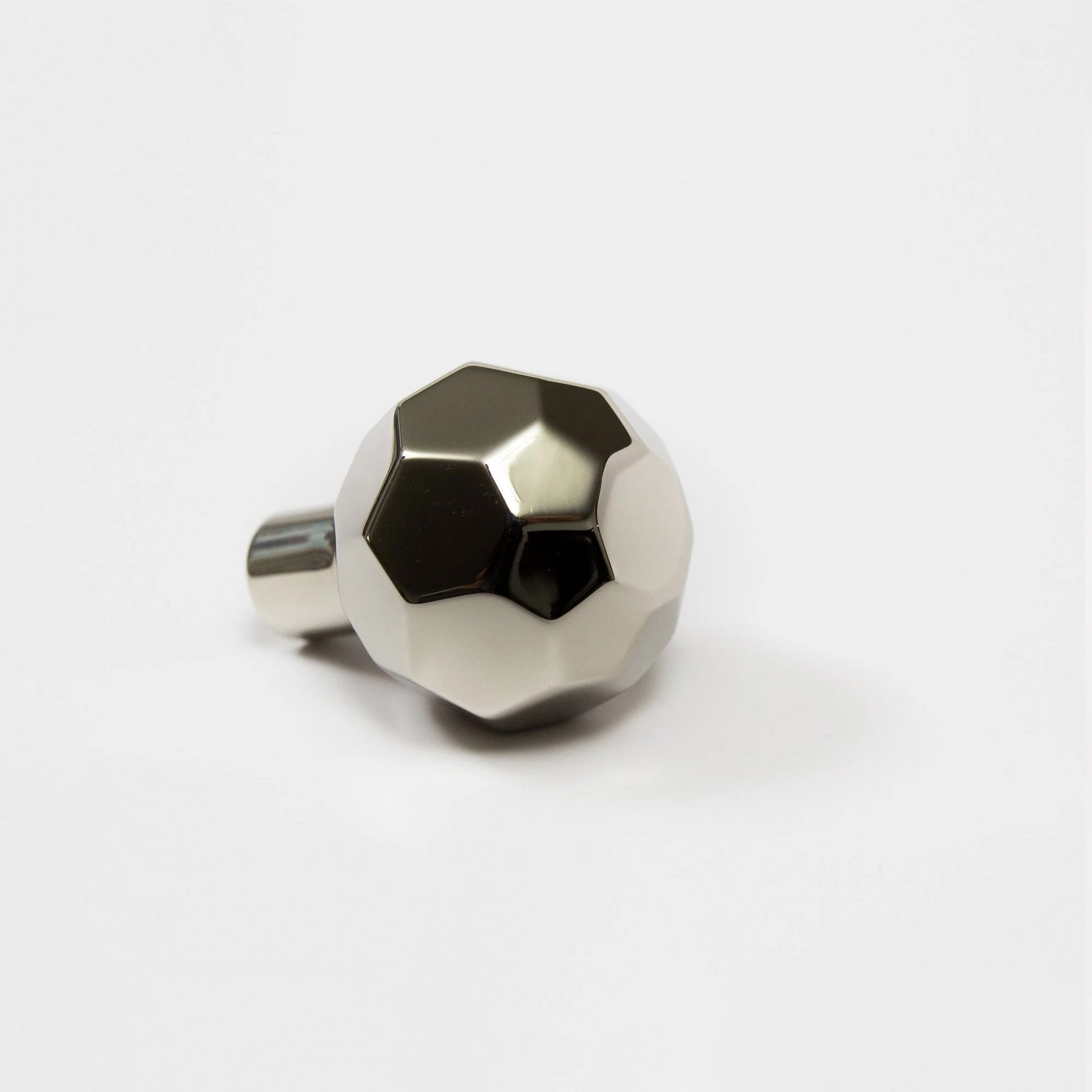 Facet-02 Knob - Polished Nickel