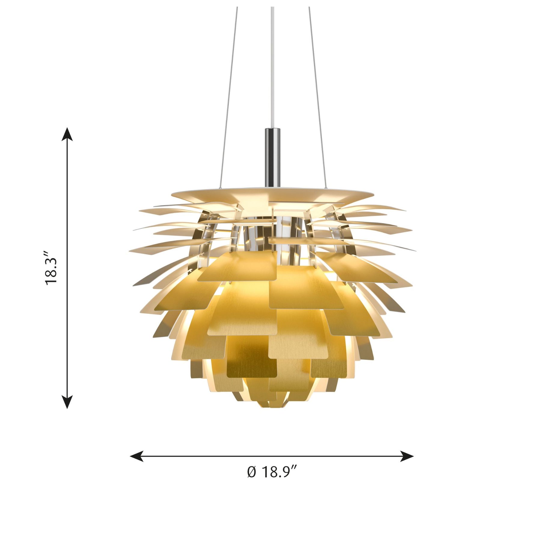 PH Artichoke - Dimensions - Small