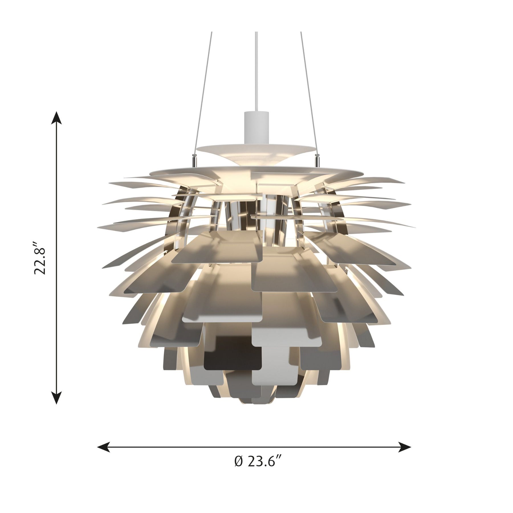 PH Artichoke - Dimensions - Medium