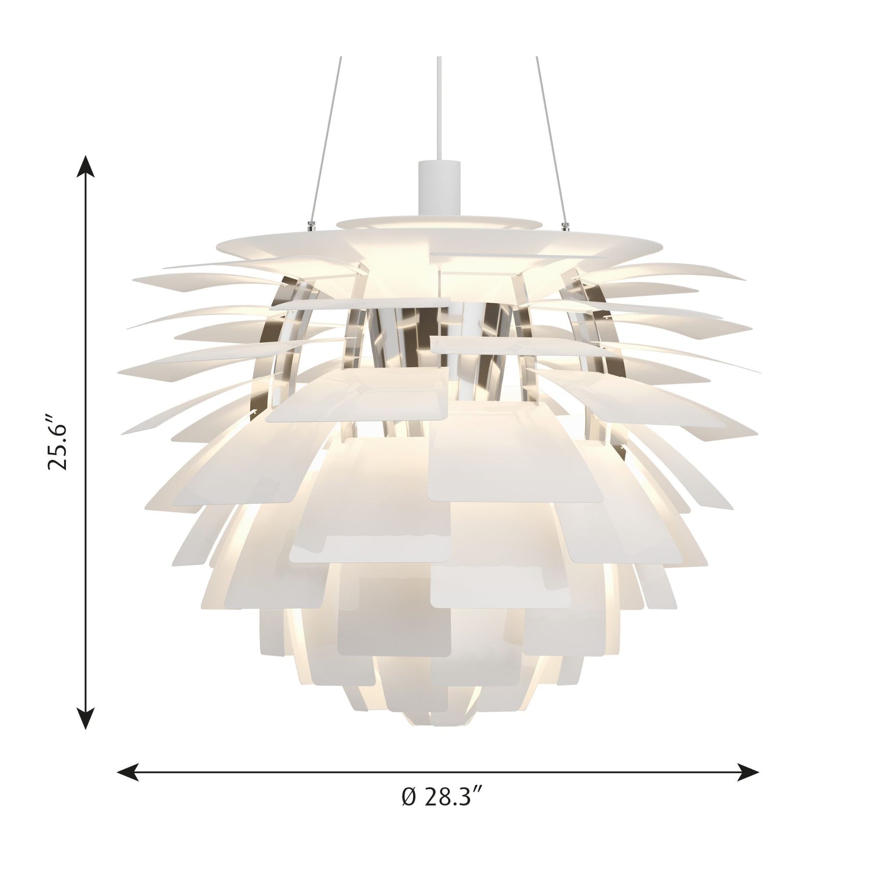 PH Artichoke - Dimensions - Large