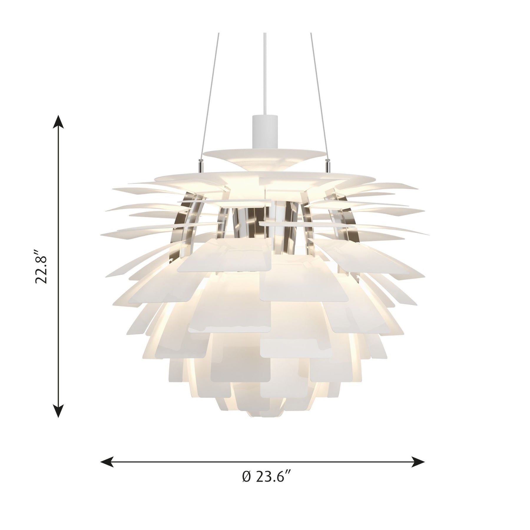 PH Artichoke - Dimensions - Medium