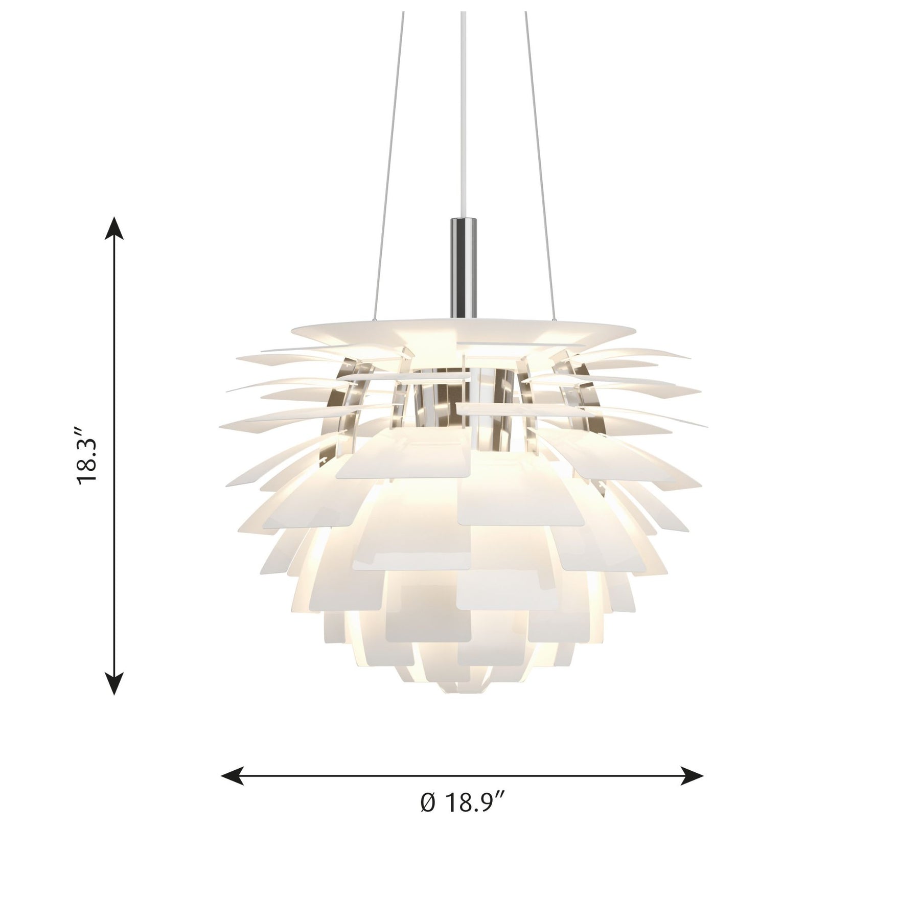 PH Artichoke - Dimensions - Small