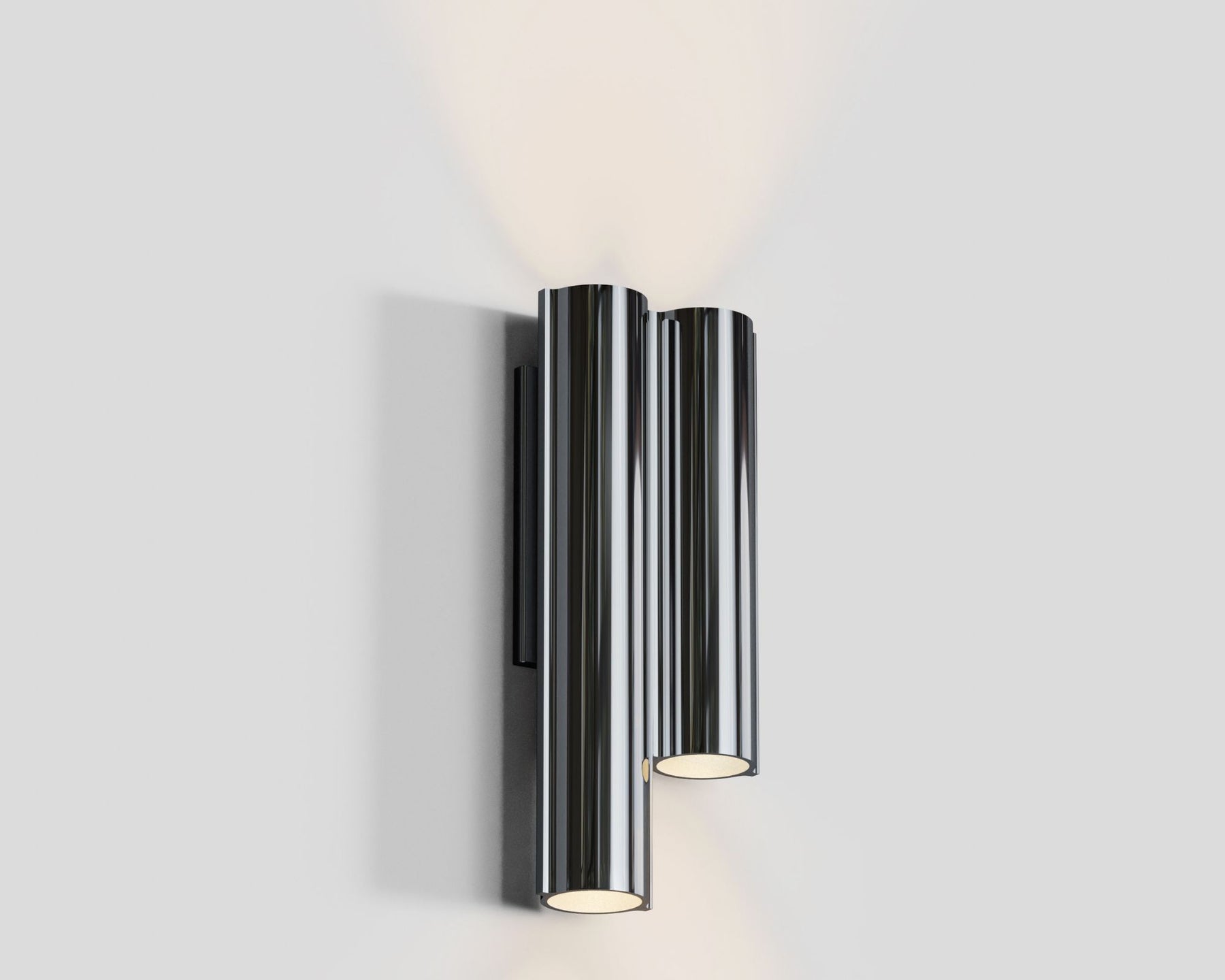 Modern Polished Silver Sconce | DSHOP