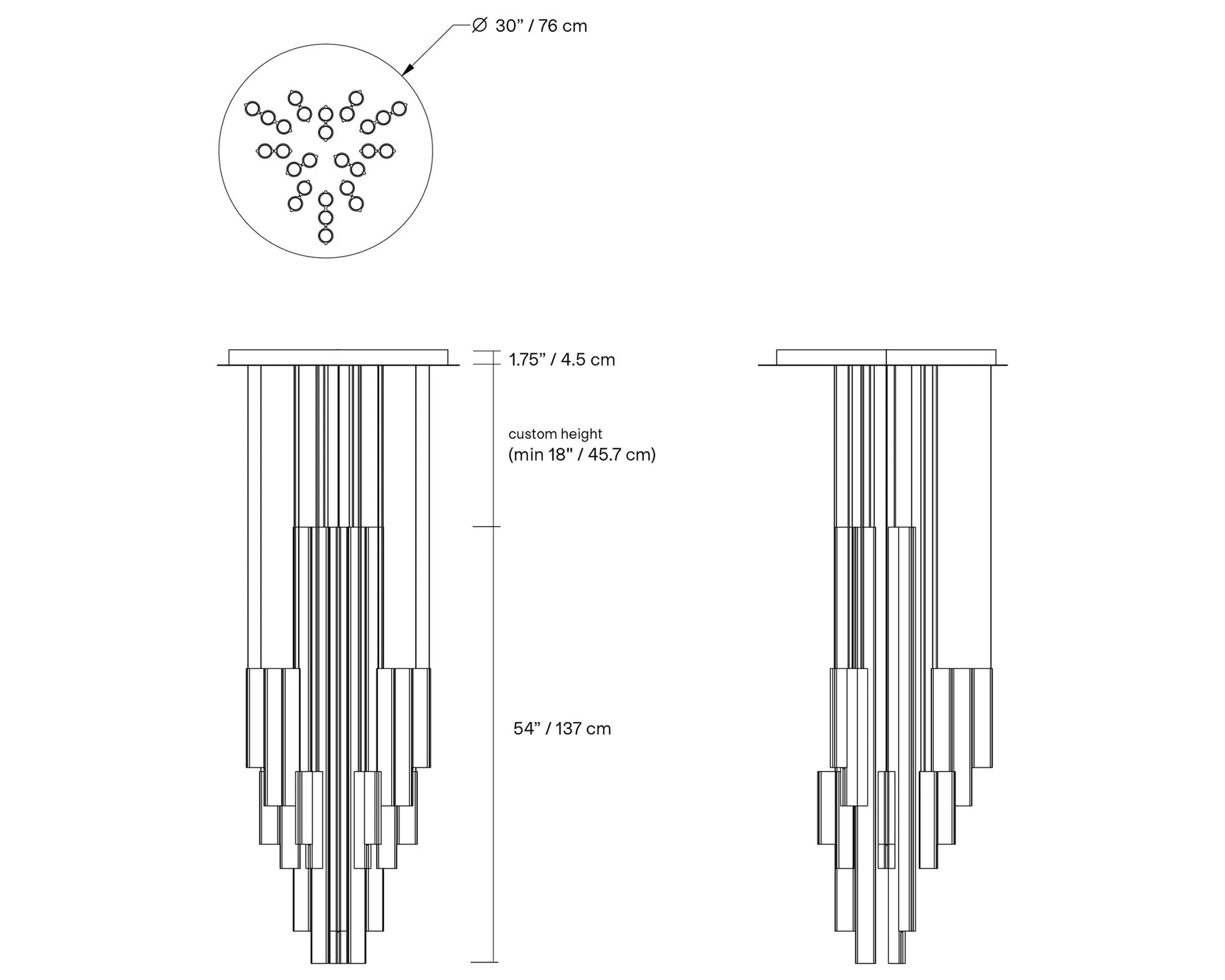 Fluted Chandelier | DSHOP