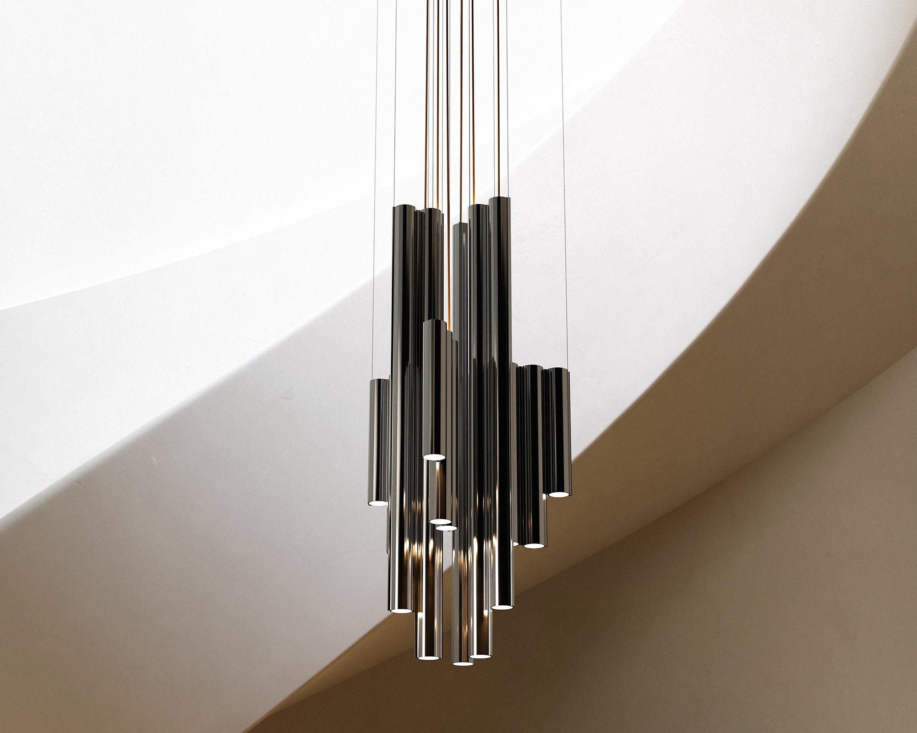 Polished Aluminum Chandelier | DSHOP