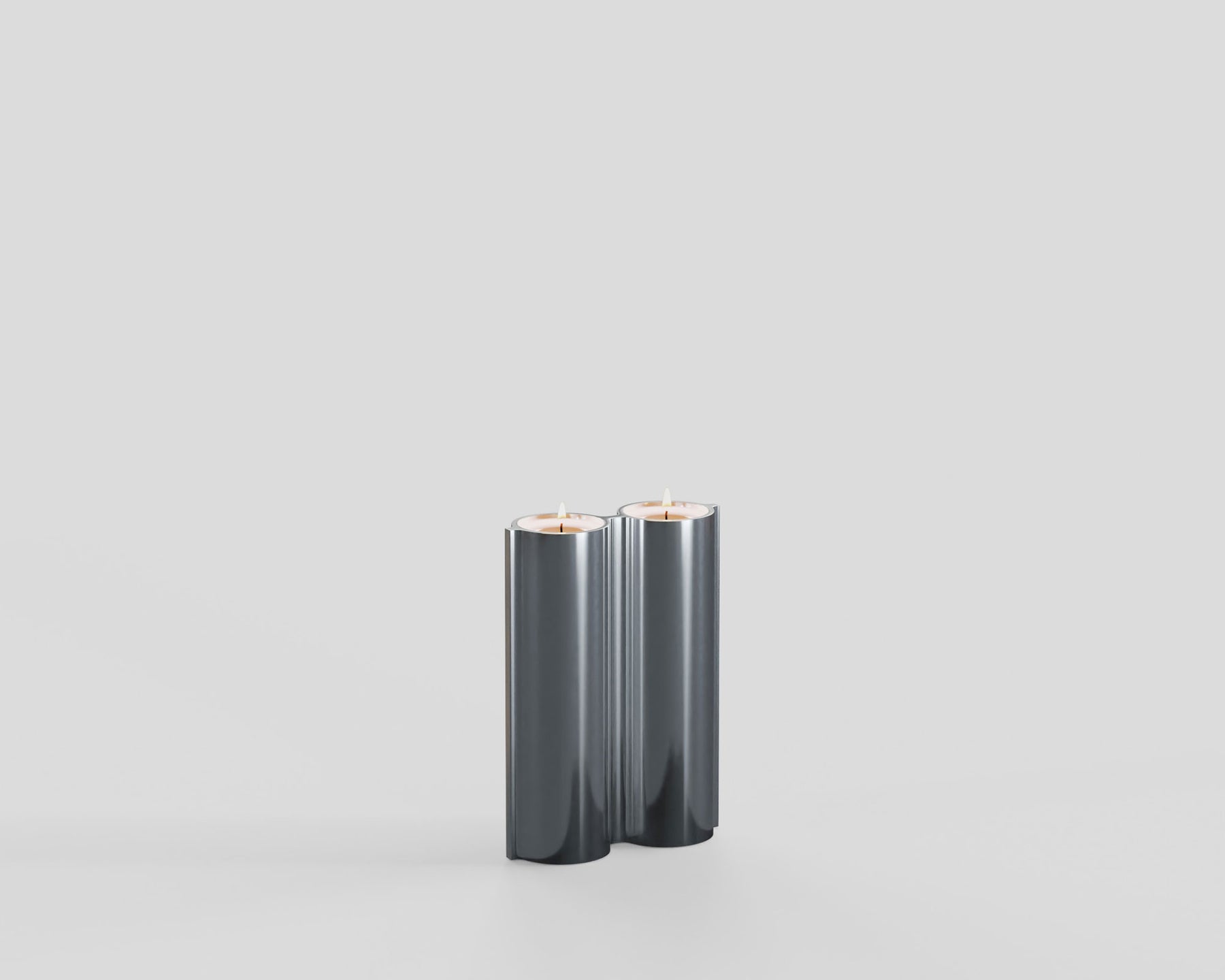 Polished Silver Candle Holders | DSHOP