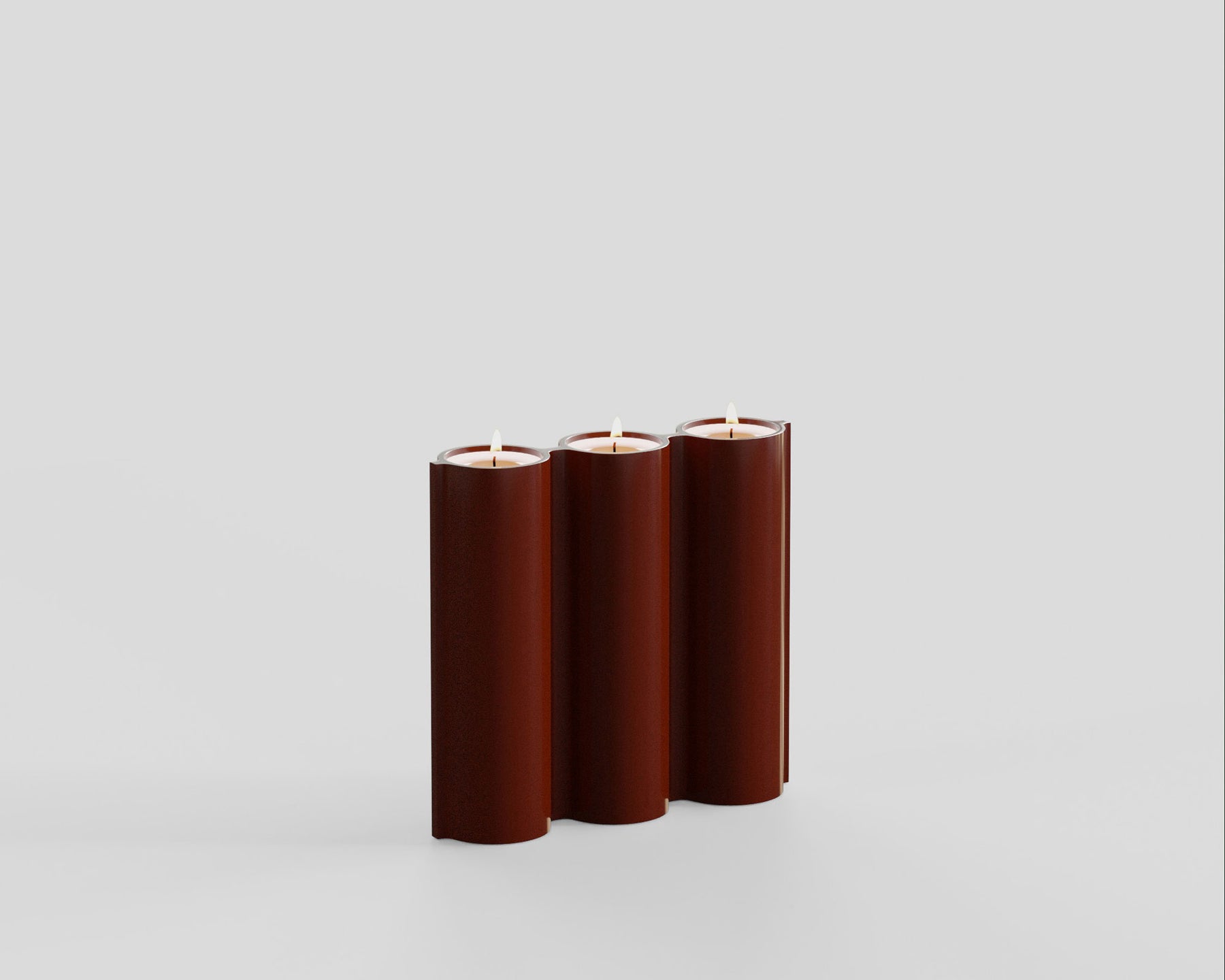 Glossy Oxblood Silo Candle Holder | DSHOP