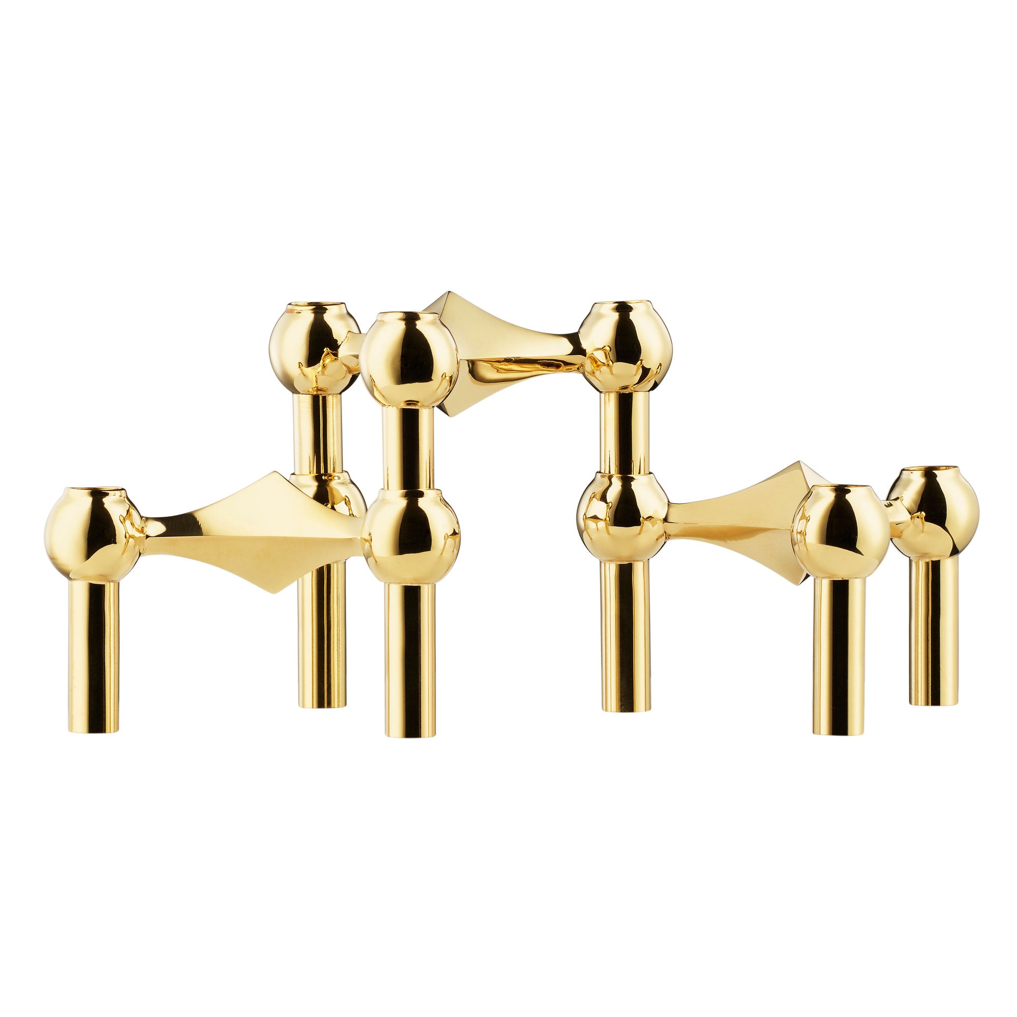 Stoff Nagel Candle Holder - Brass Modern Candelabra | DSHOP