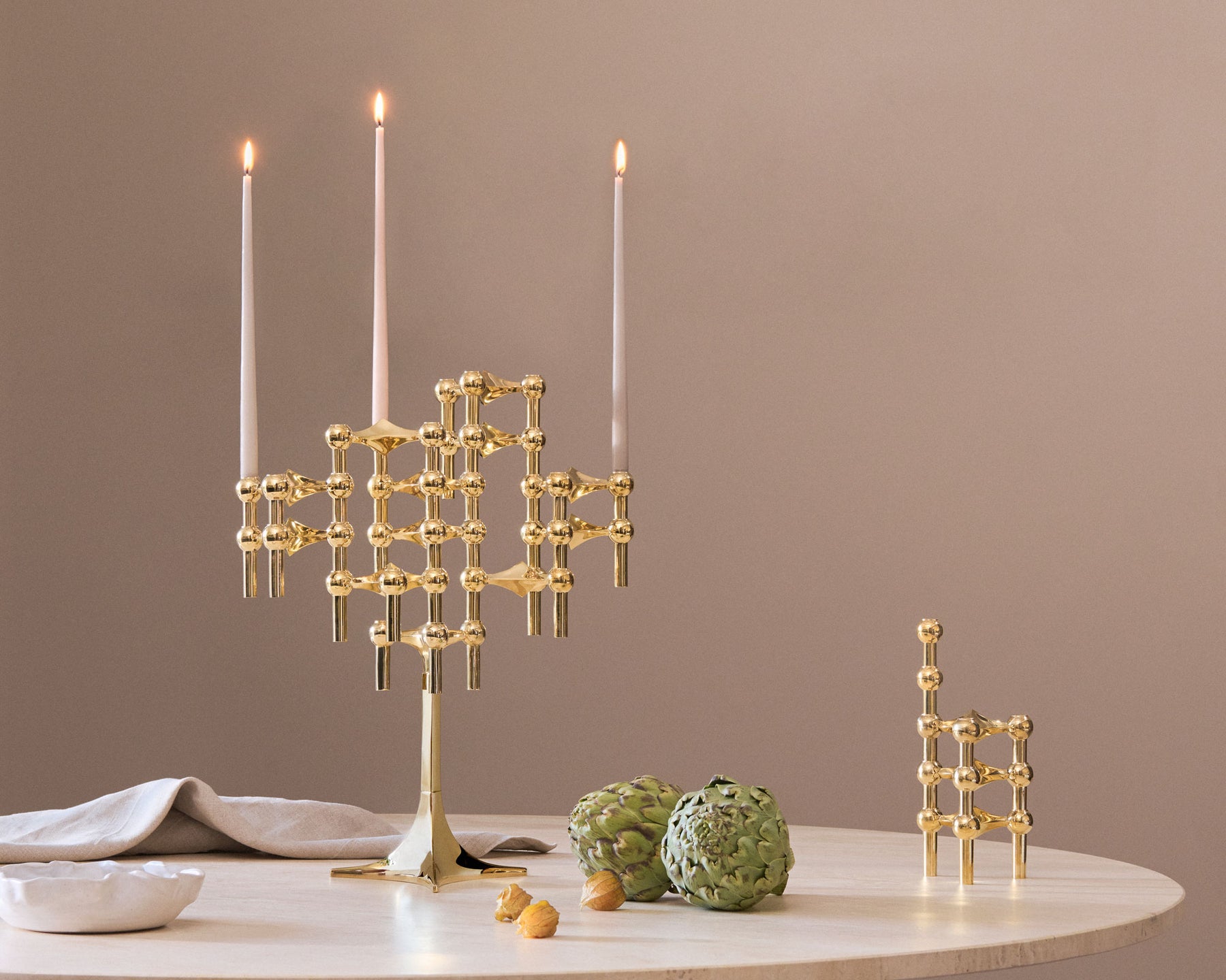 Stoff Nagel Brass Candelabra | DSHOP