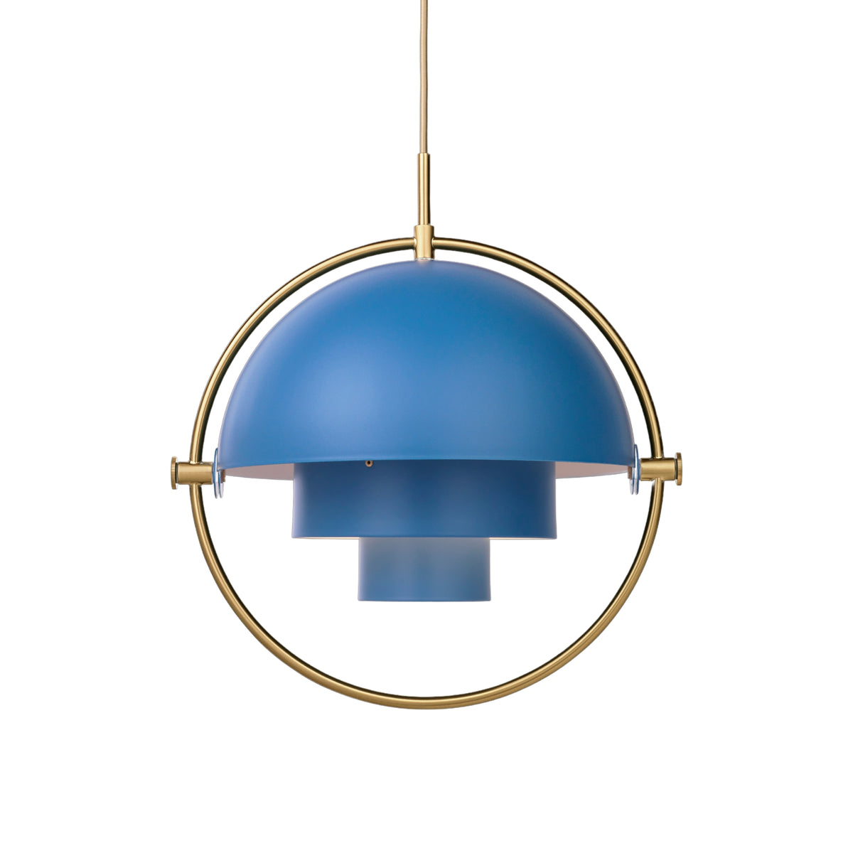 Multi-Light Pendant - Brass / Nordic Blue