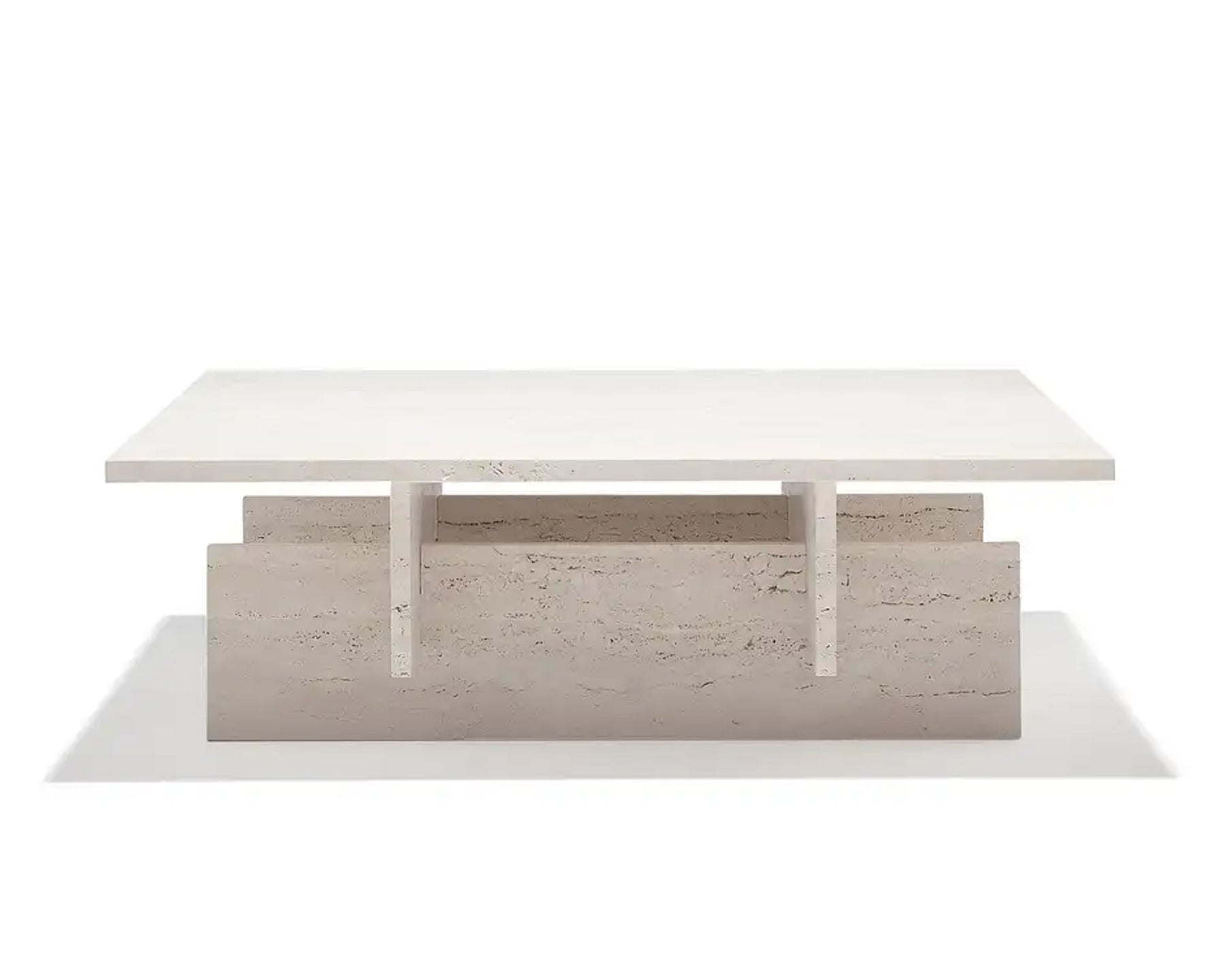 Square Travertine Table | DSHOP