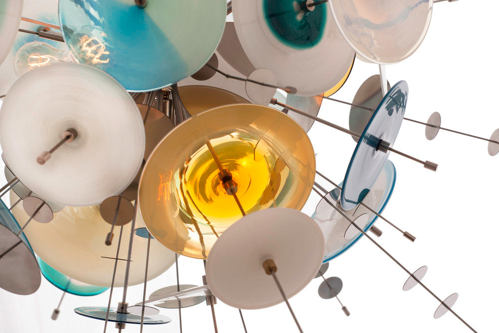 Blue Glass Chandelier | DSHOP