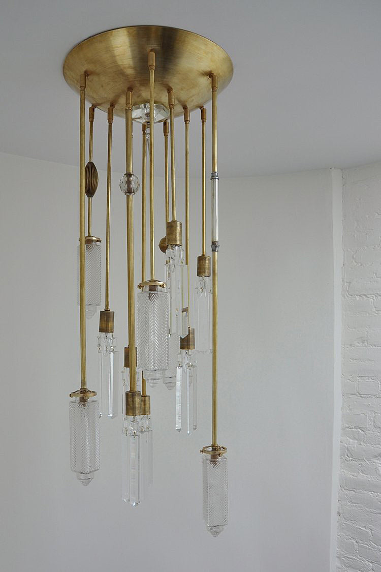 MJ Chrysler Chandelier - Brass - 12 Arm  | DSHOP