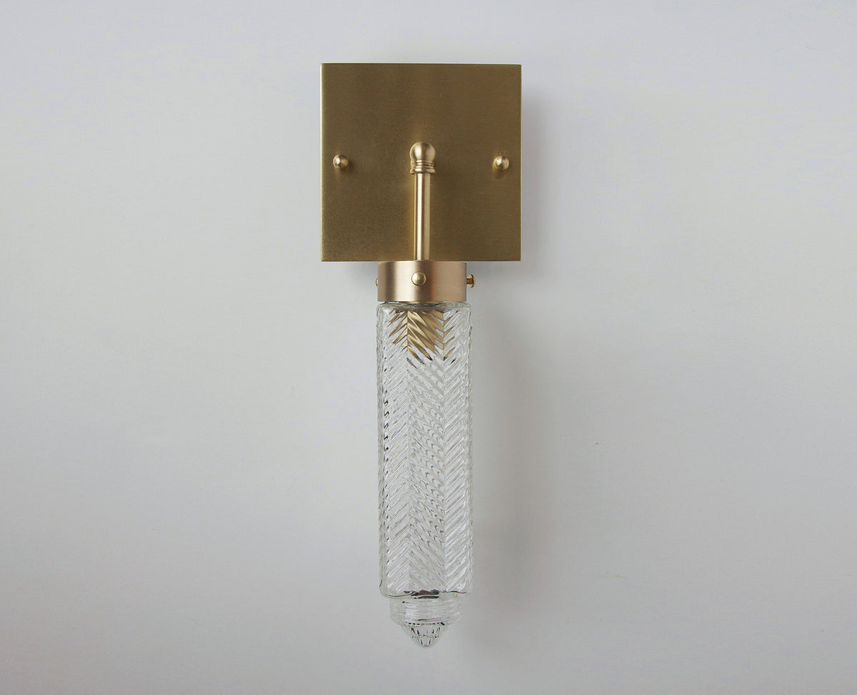 Chrysler Sconce - Square Brass | DSHOP