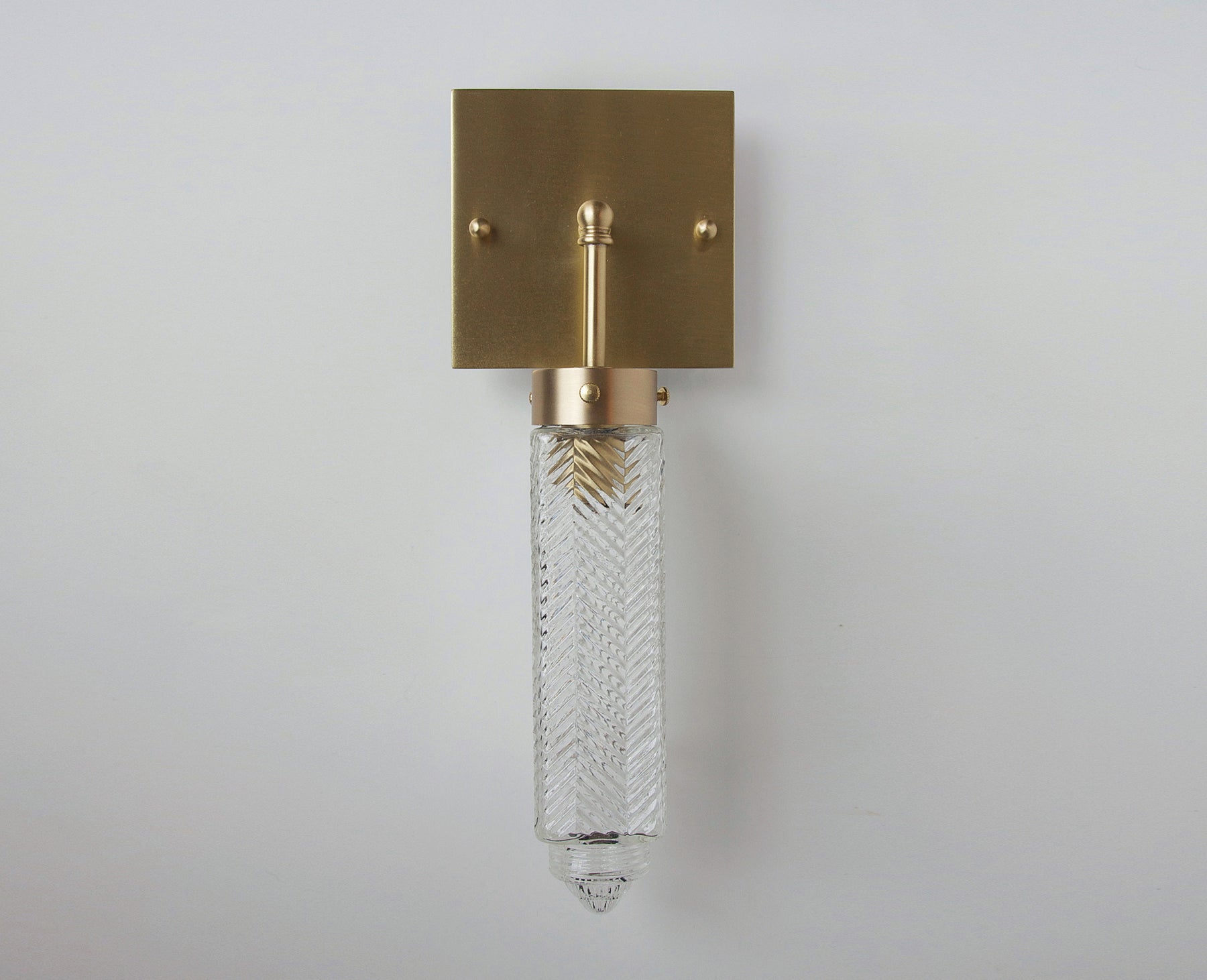 Chrysler Sconce - Square Brass | DSHOP