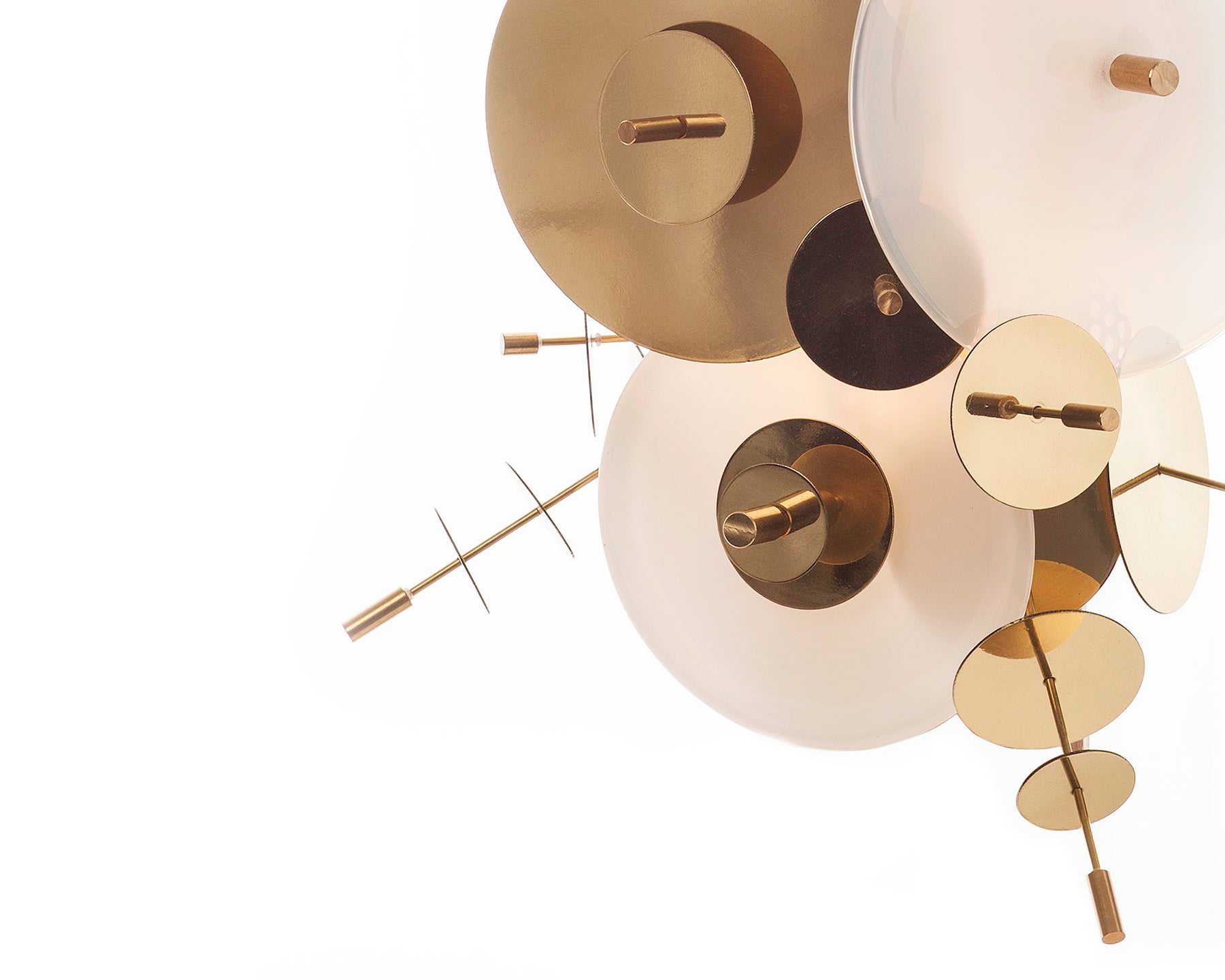 Opaline & Brass Wall Lamp | DSHOP