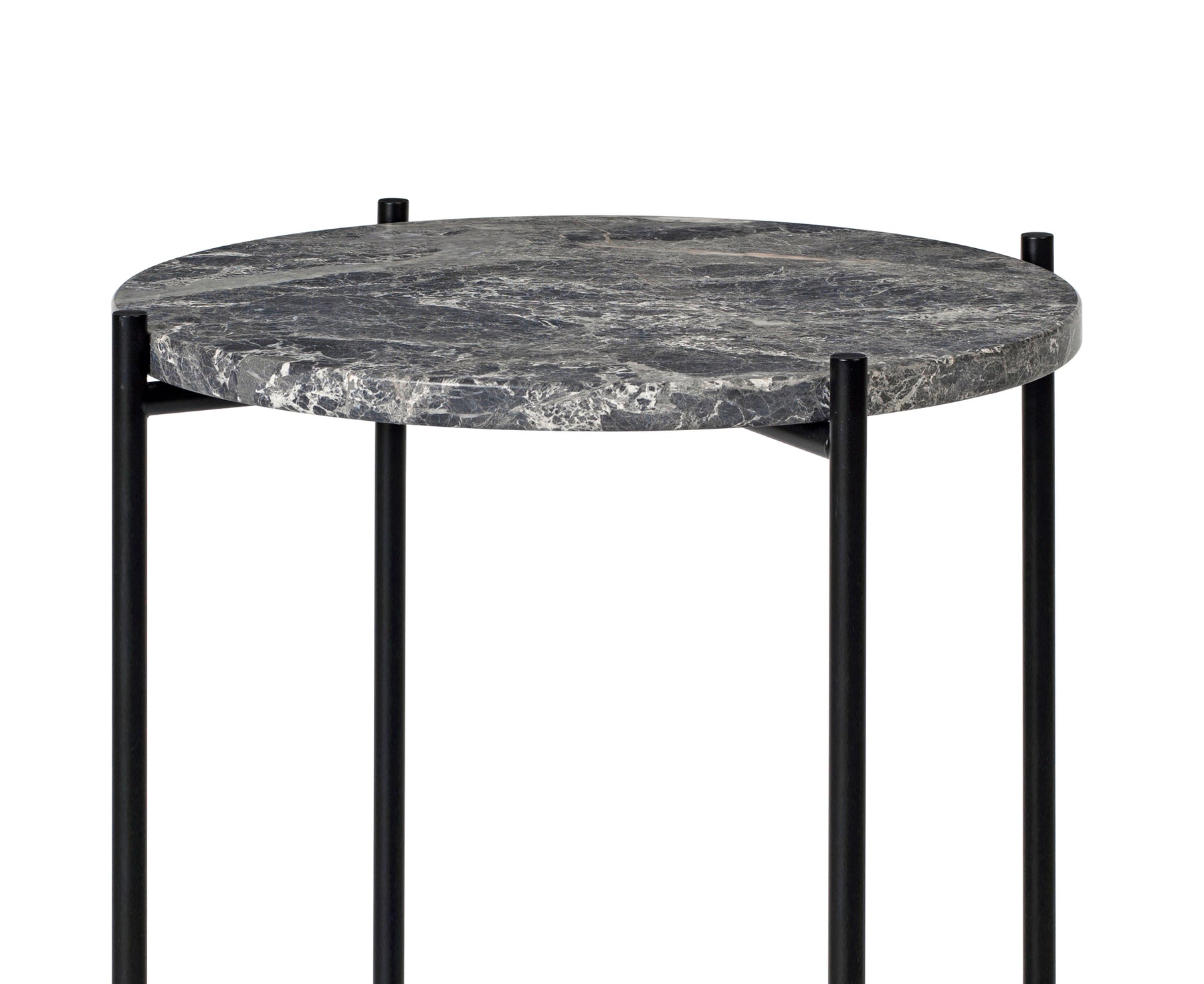 TS Round Console 40 - Grey Marble | DSHOP