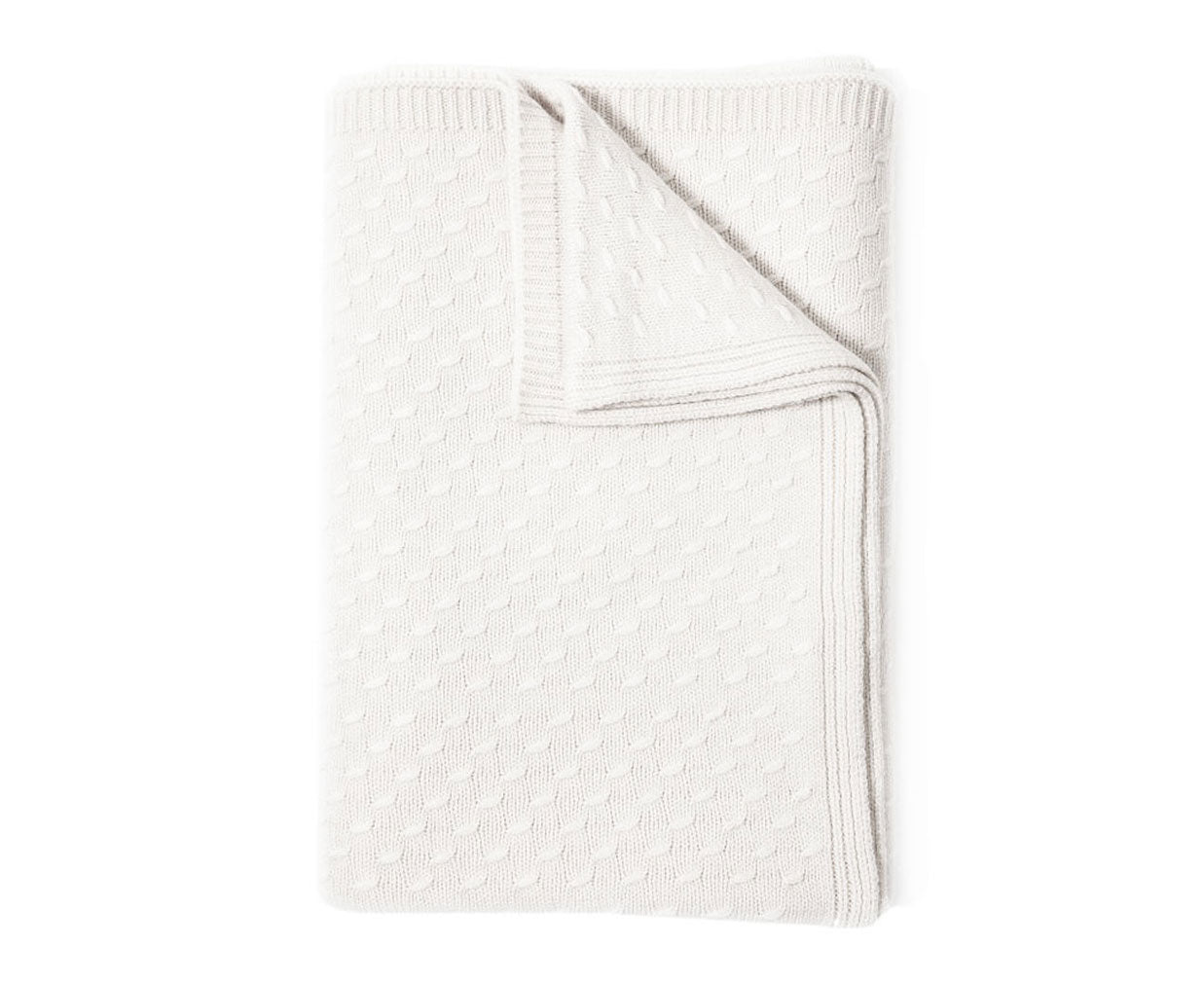 Filetto Cashmere Throw - Ivory | DSHOP