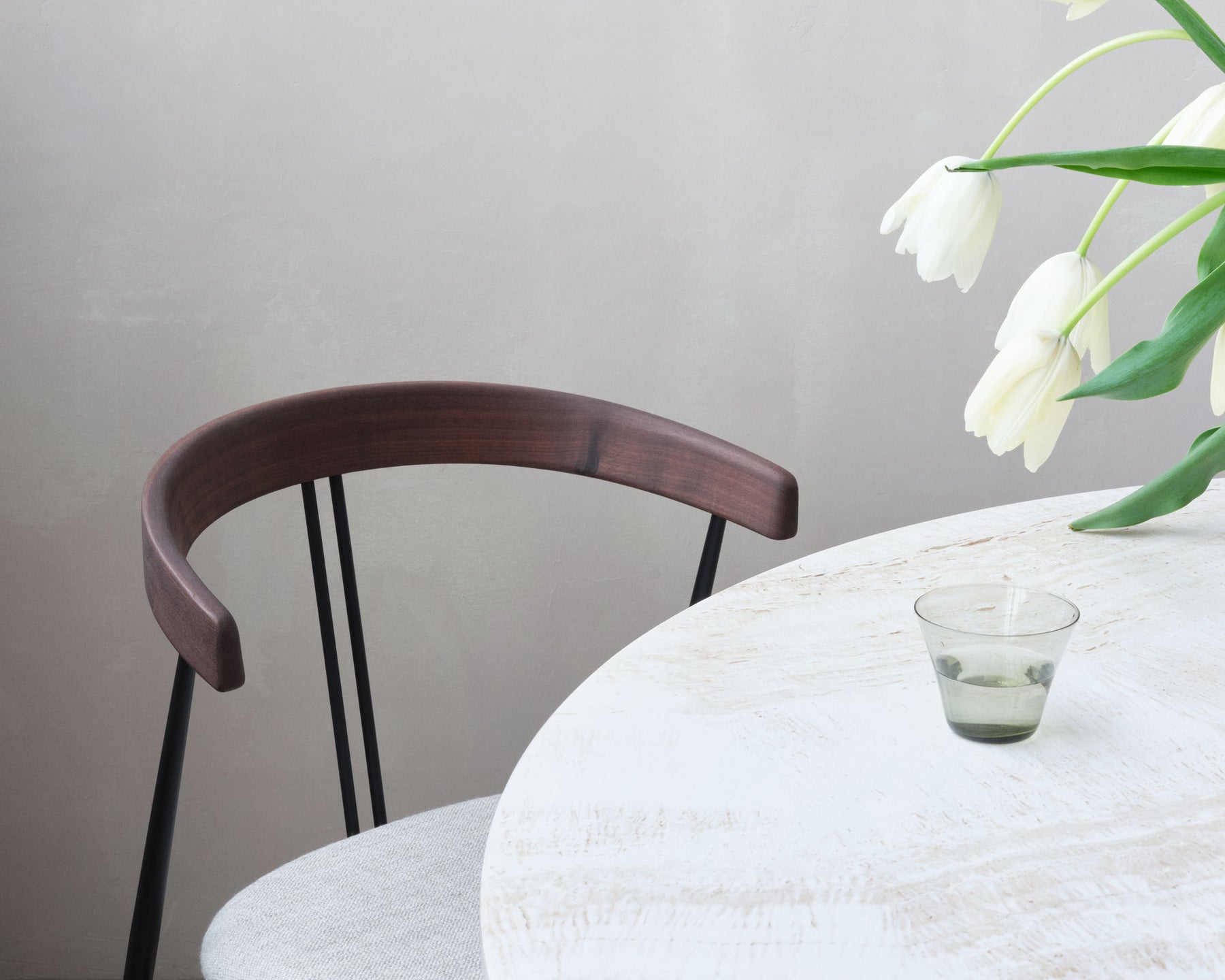 Violin Dining Chair - Wood Backrest