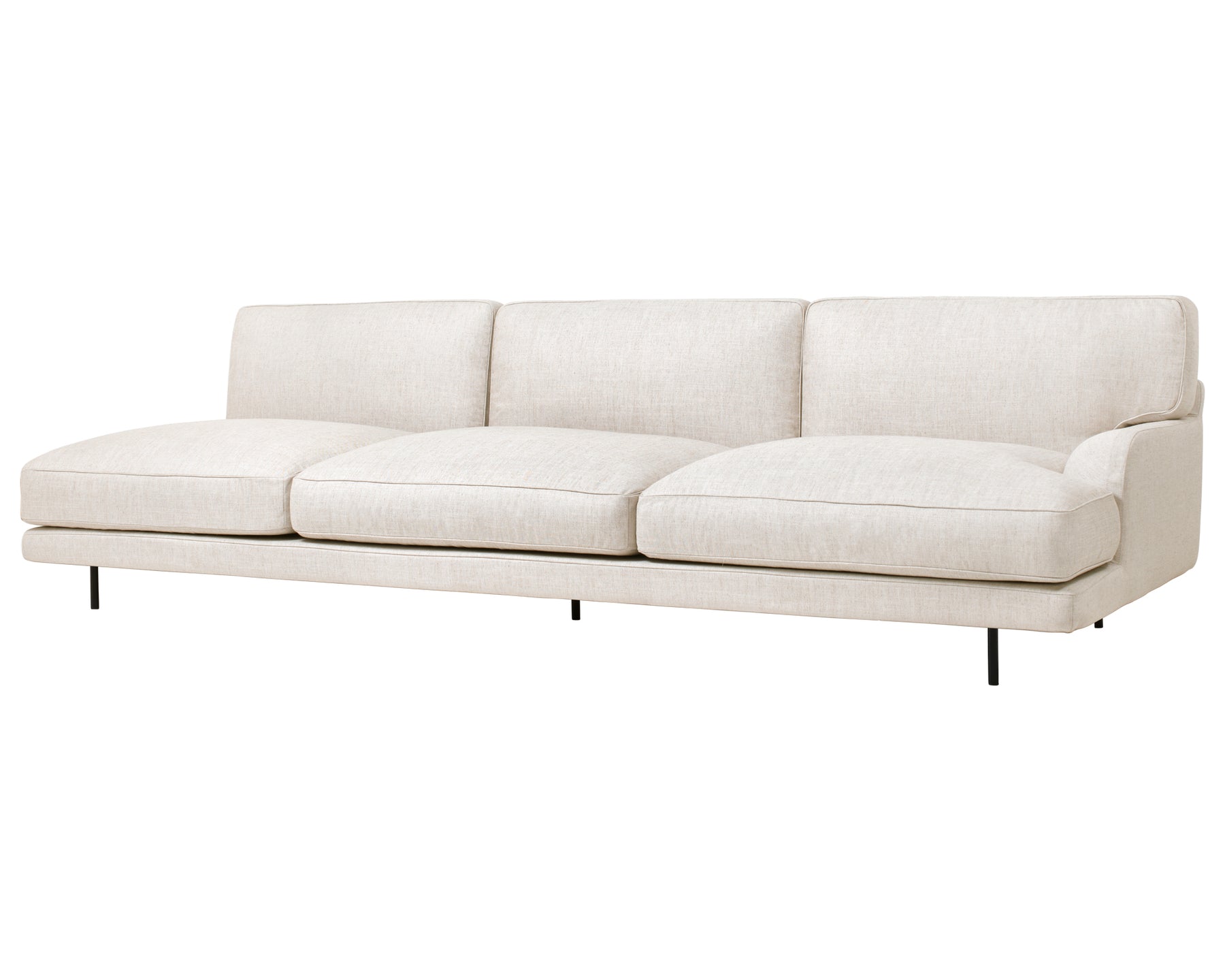 Gubi Flaneur Module - 3 Seater w/ Left Armrest | DSHOP