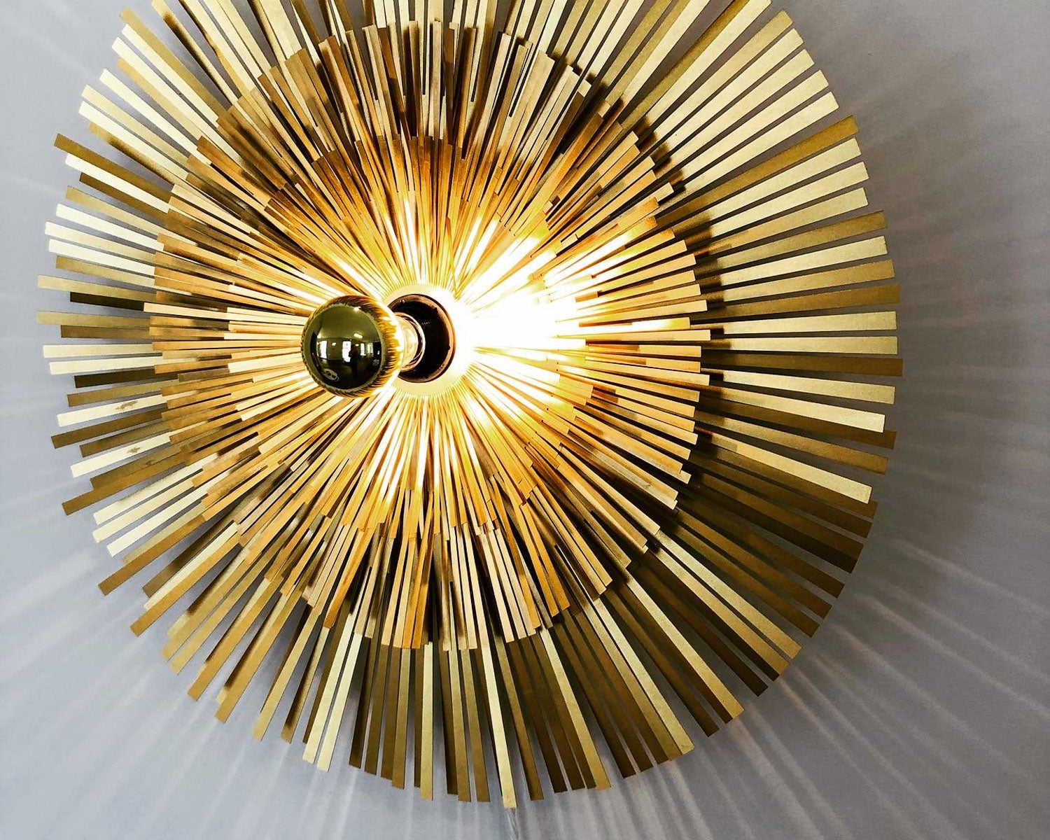 Round Brass Sconce | DSHOP