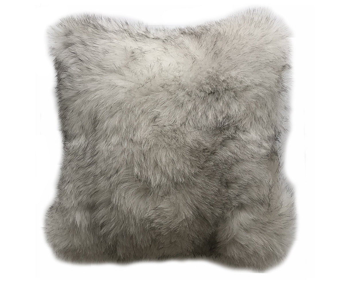 Regina Fur Pillow - Pearl